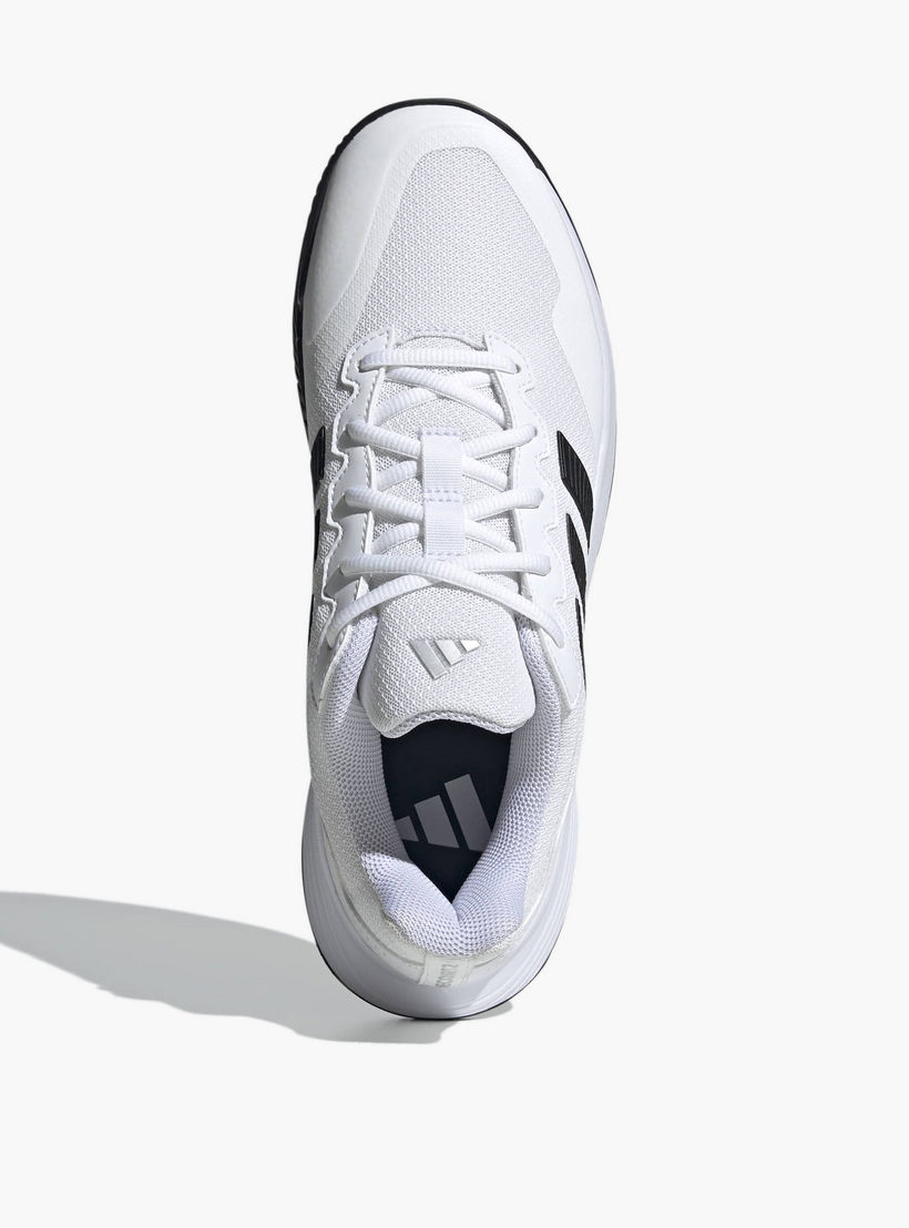 Adidas Men Gamecourt Lace-Up Tennis Shoes-sports-men-shoes-image-4