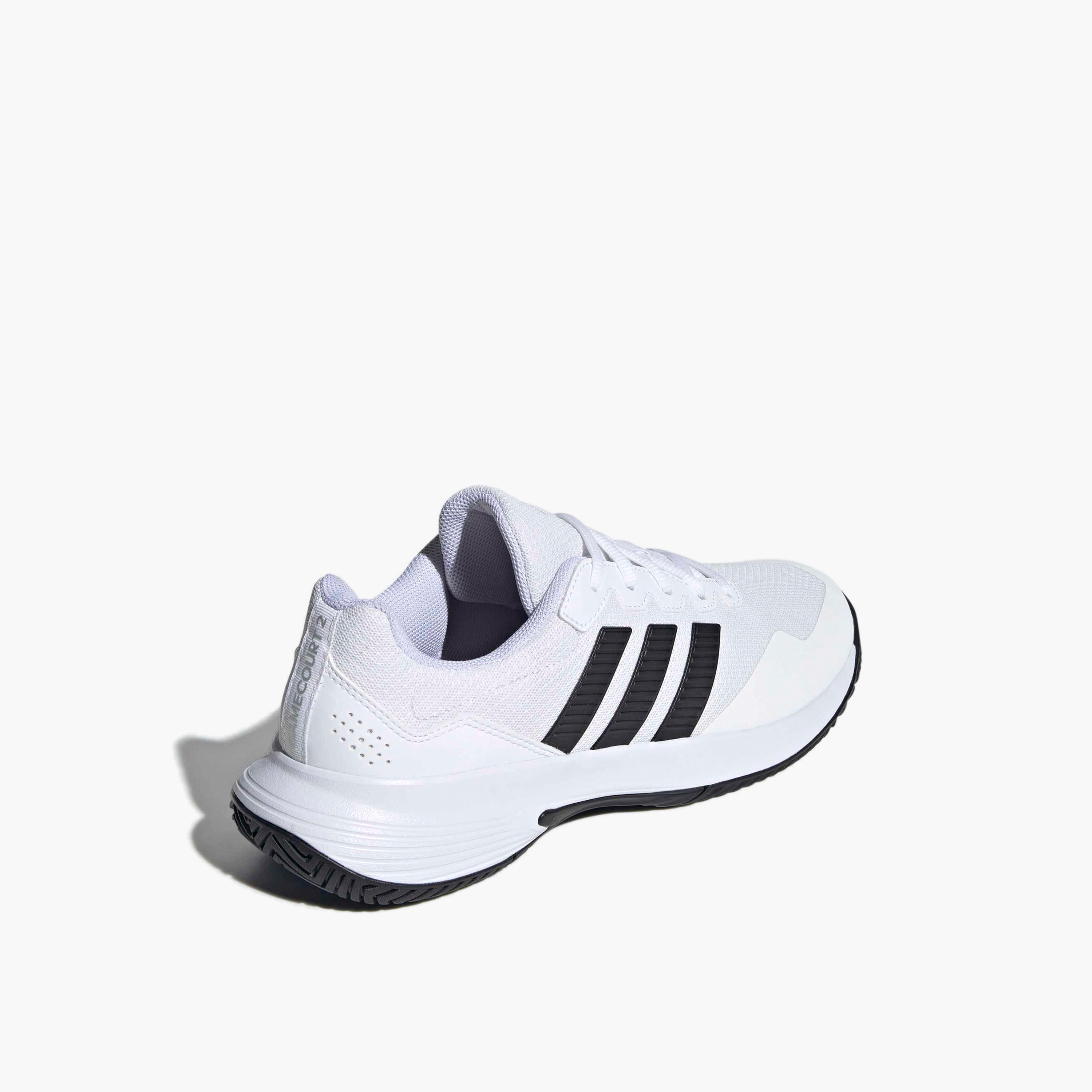 Adidas Men Gamecourt Lace-Up Tennis Shoes-sports-men-shoes-image-5