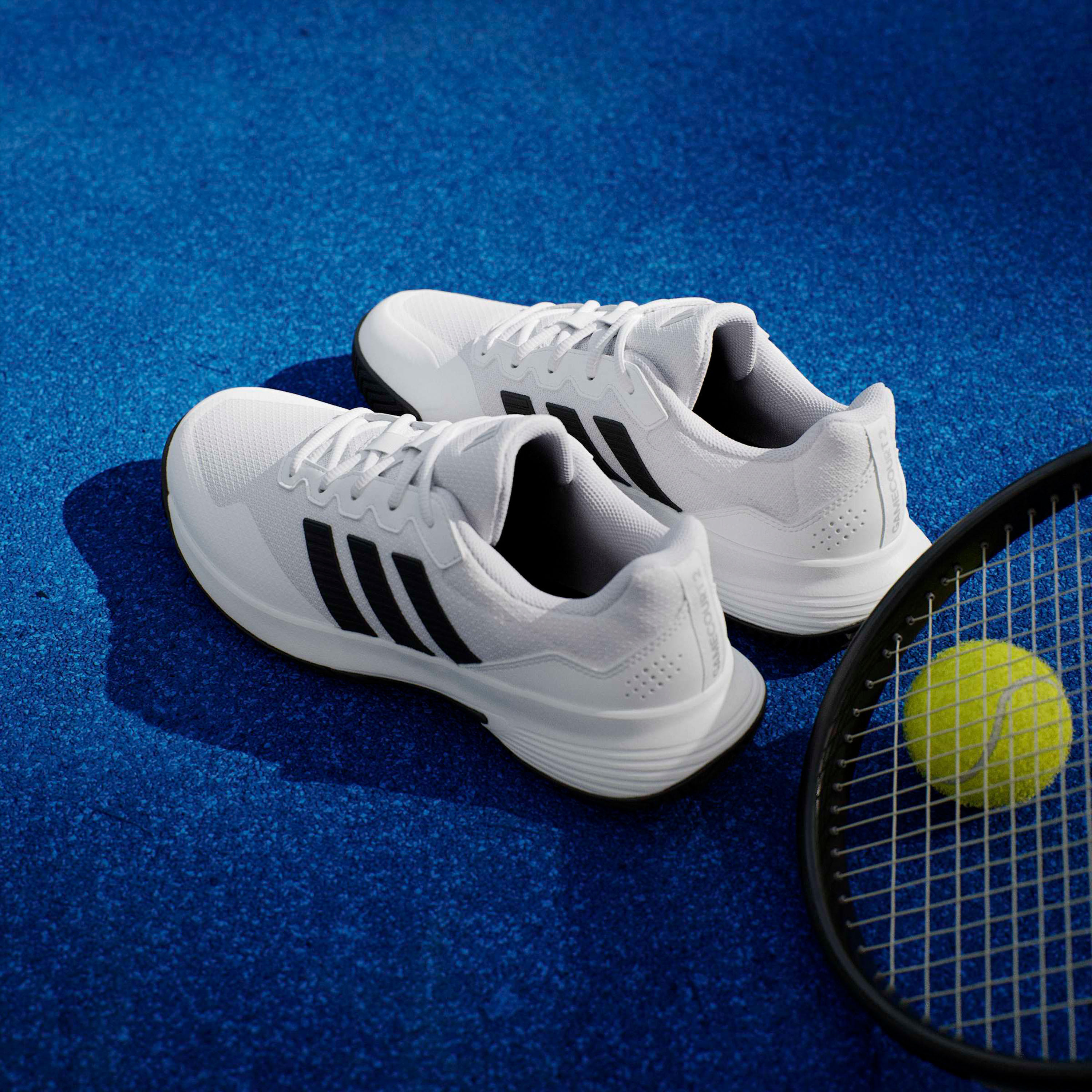 Adidas Men Gamecourt Lace-Up Tennis Shoes-sports-men-shoes-image-9