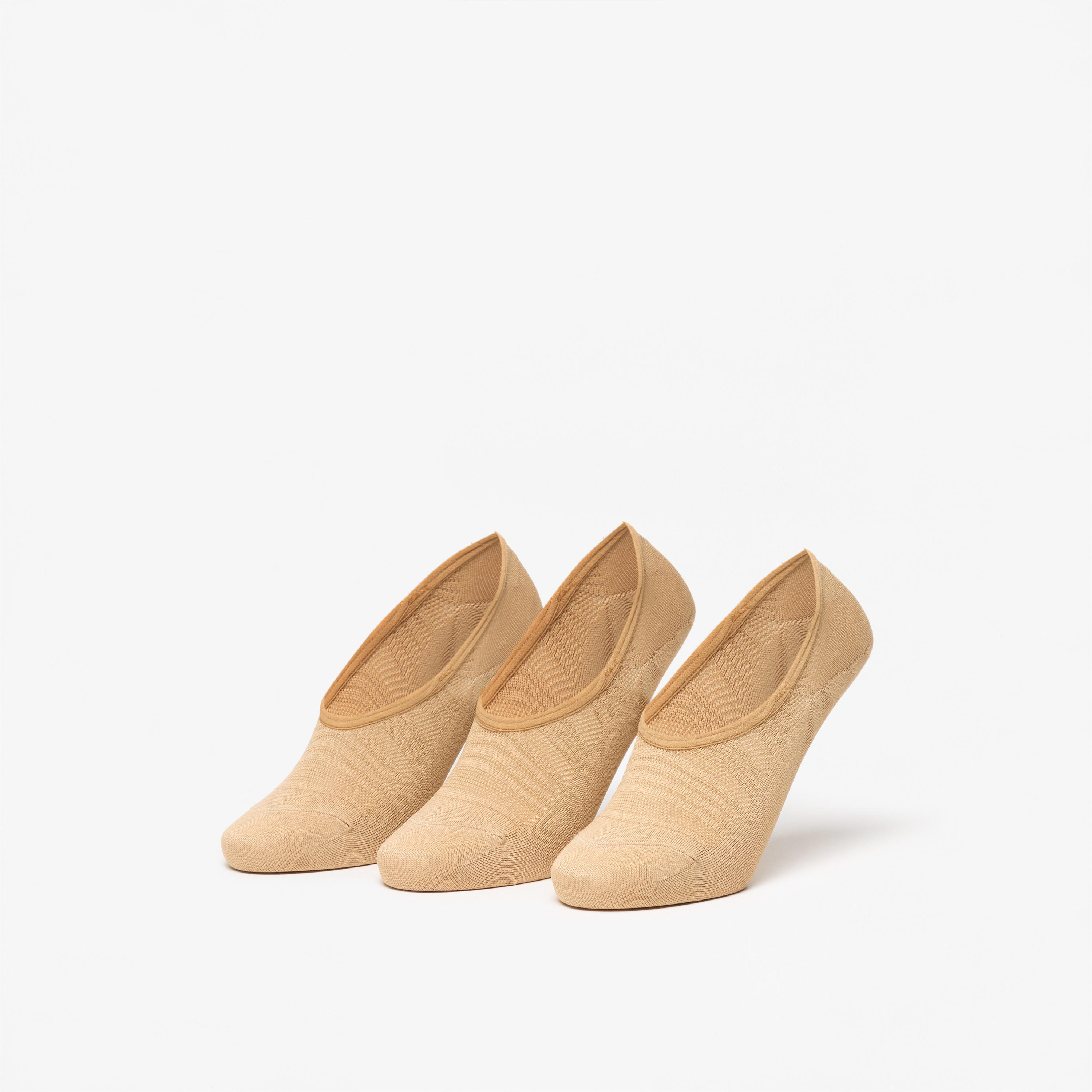 Flora Bella Textured No Show Socks - Set of 3-women-socksandstockings-image-1