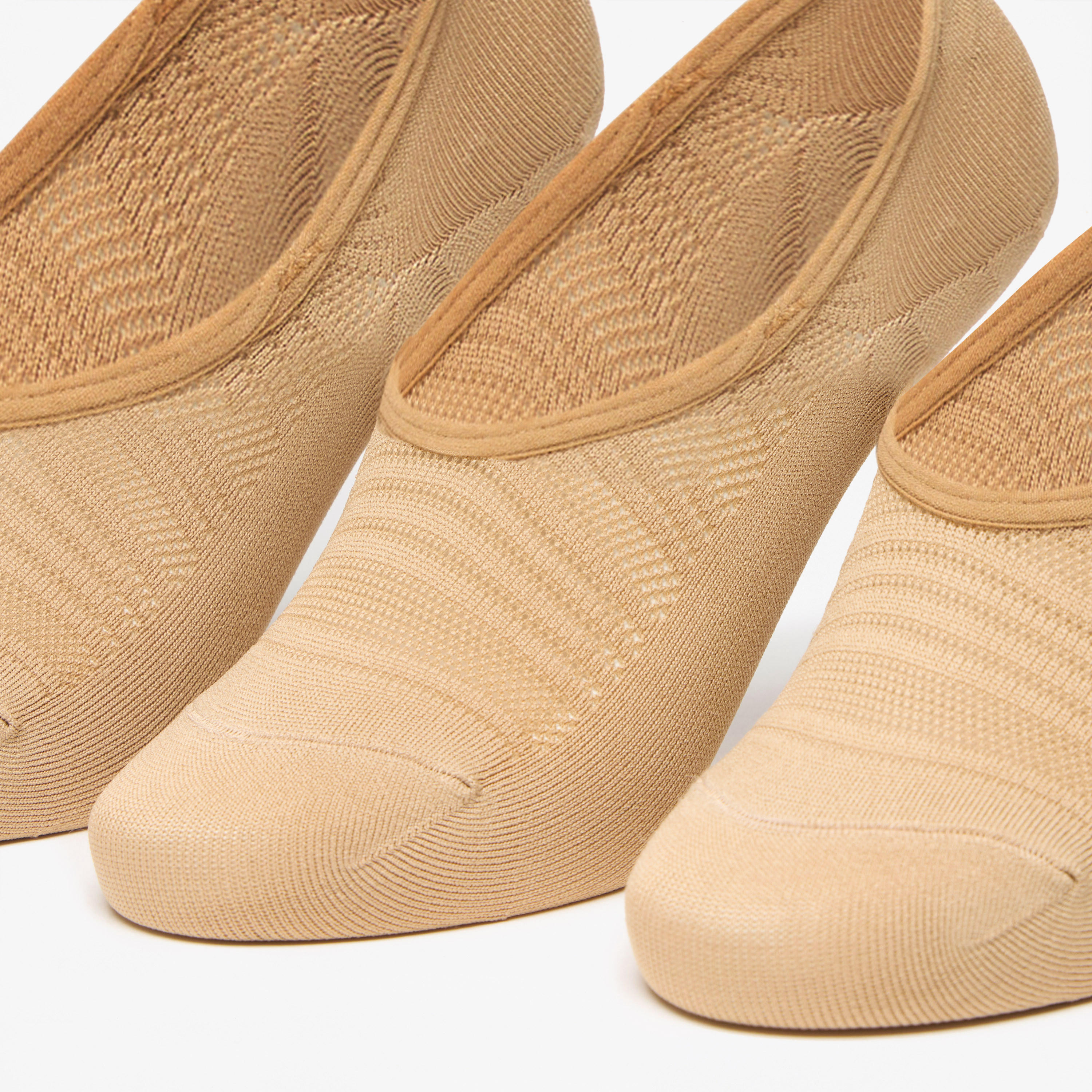 Flora Bella Textured No Show Socks - Set of 3-women-socksandstockings-image-2