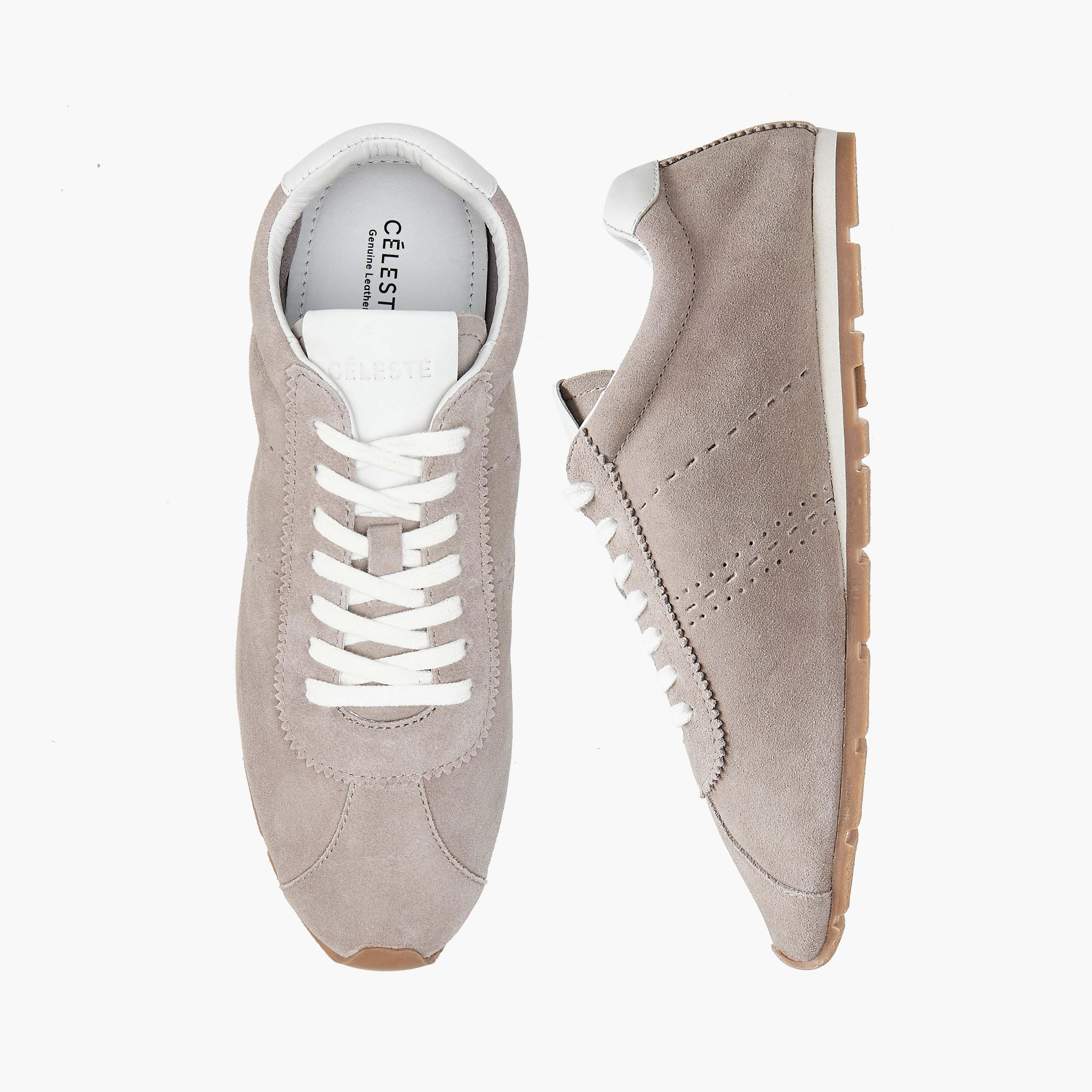 Celeste Women Leather Ankle Sneakers with Lace-Up Closure-women-shoes-sneakers-image-1