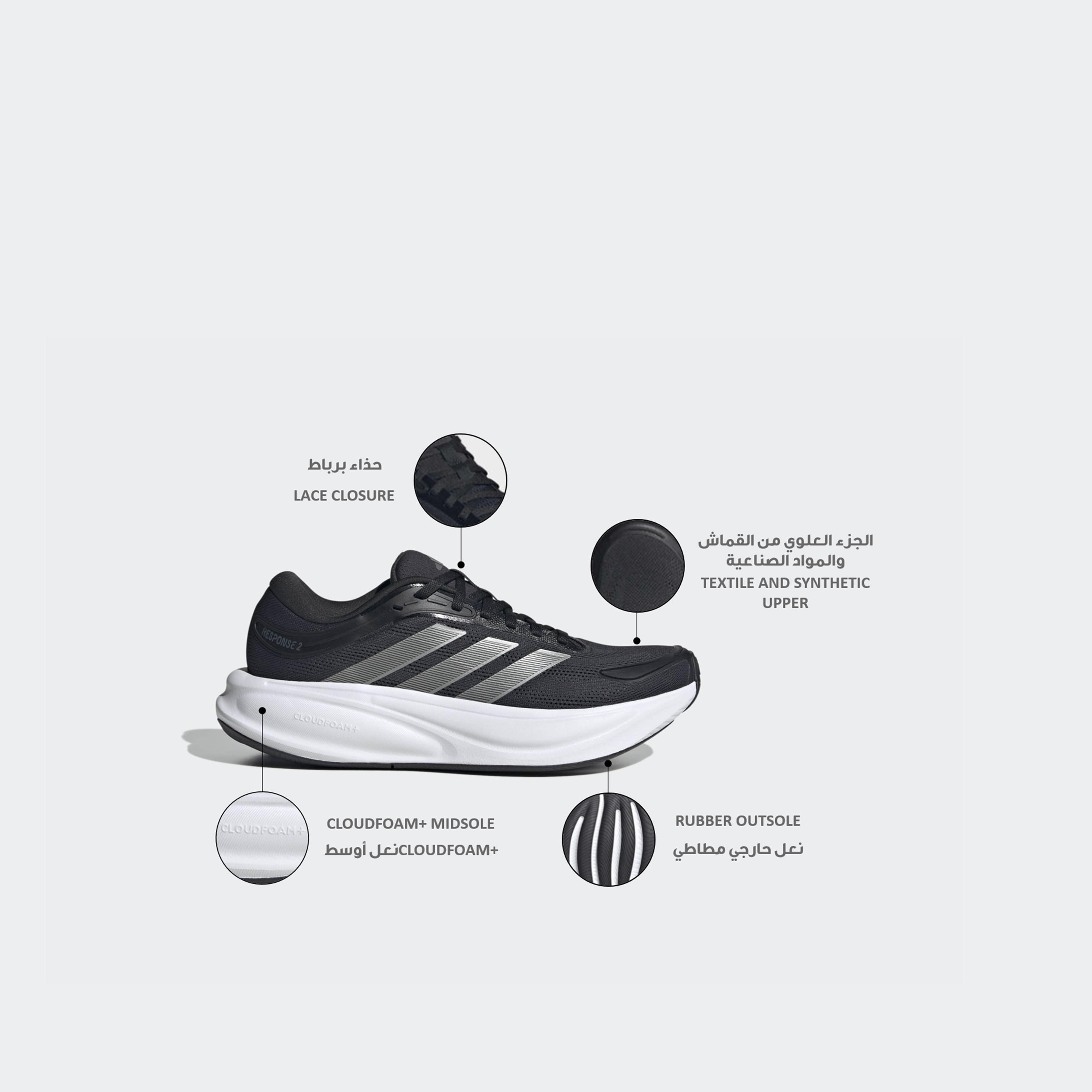 حذاء رياضي برباط إغلاق ريسبونس 2 للنساء من أديداس-sports-women-shoes-image-2