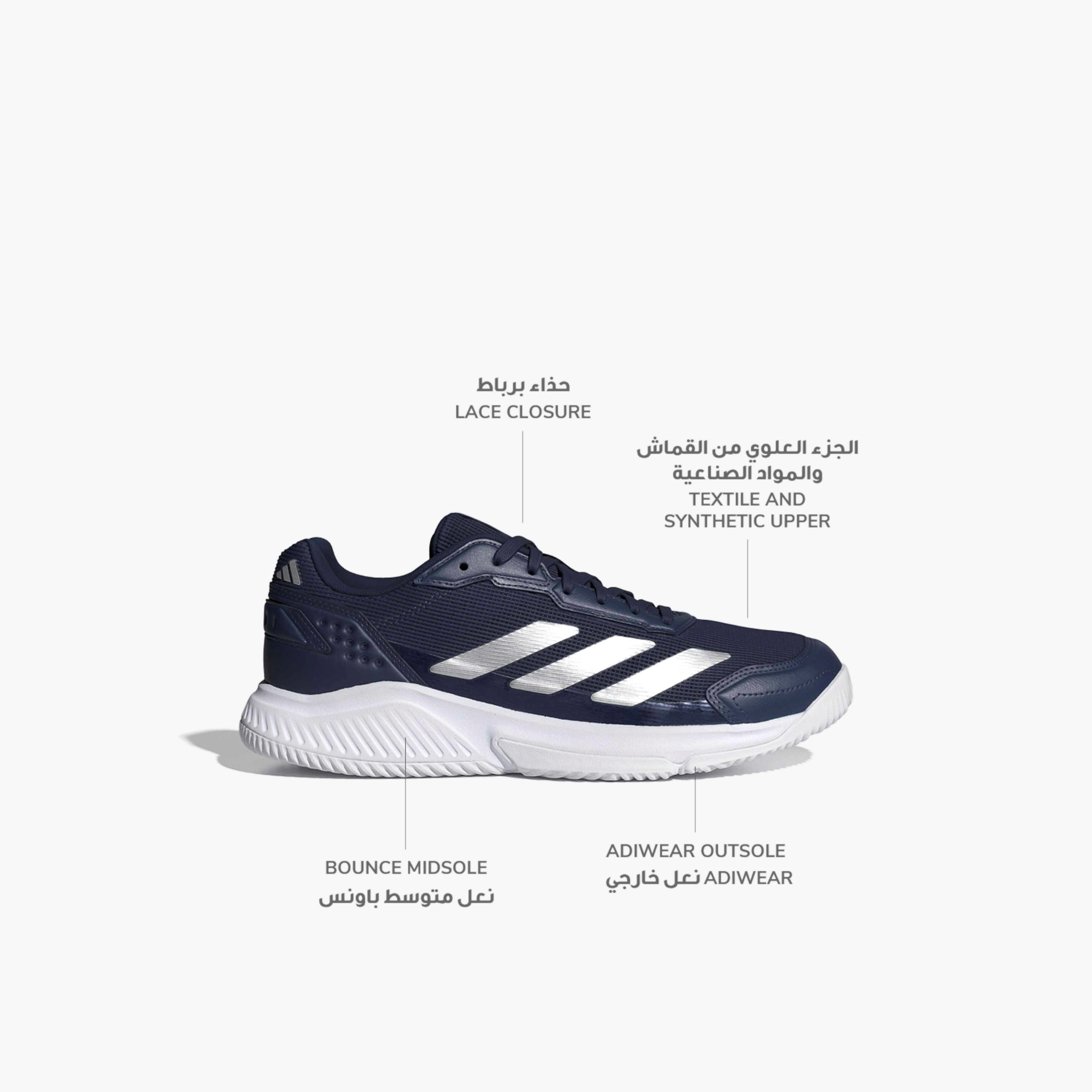 Adidas Men Courtquick Lace-Up Padel Sports Shoes-sports-men-shoes-image-2
