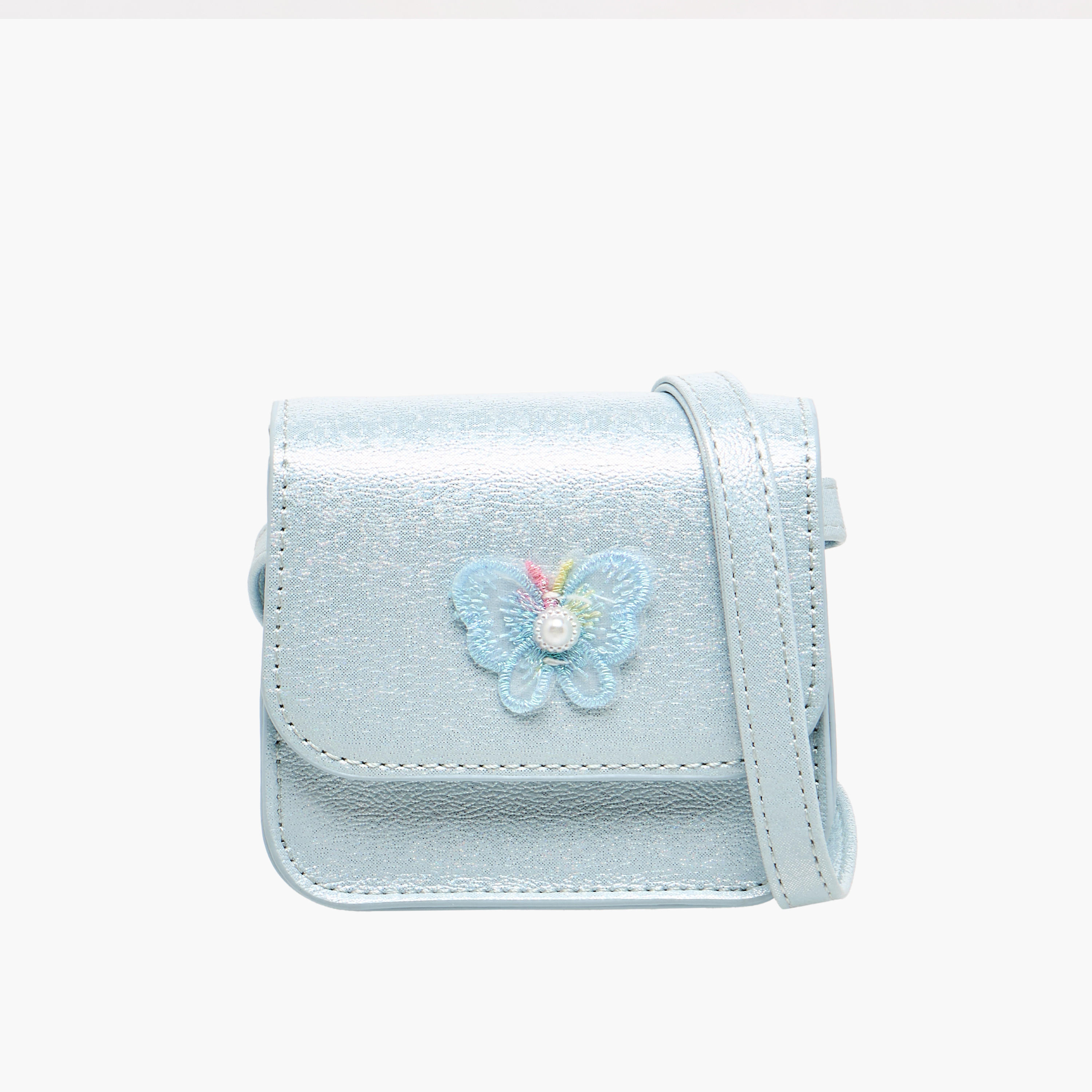Flora Bella Butterfly Applique Crossbody Bag with Chain Strap-girls-accessories-bags-image-1