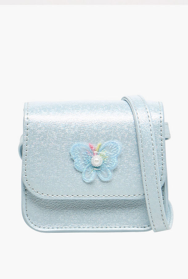 Flora Bella Butterfly Applique Crossbody Bag with Chain Strap-girls-accessories-image-1