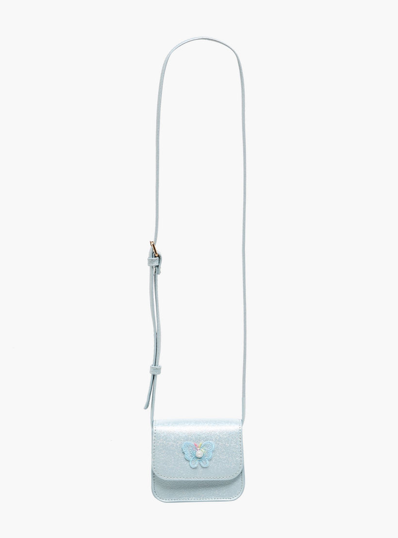 Flora Bella Butterfly Applique Crossbody Bag with Chain Strap-girls-accessories-bags-image-3