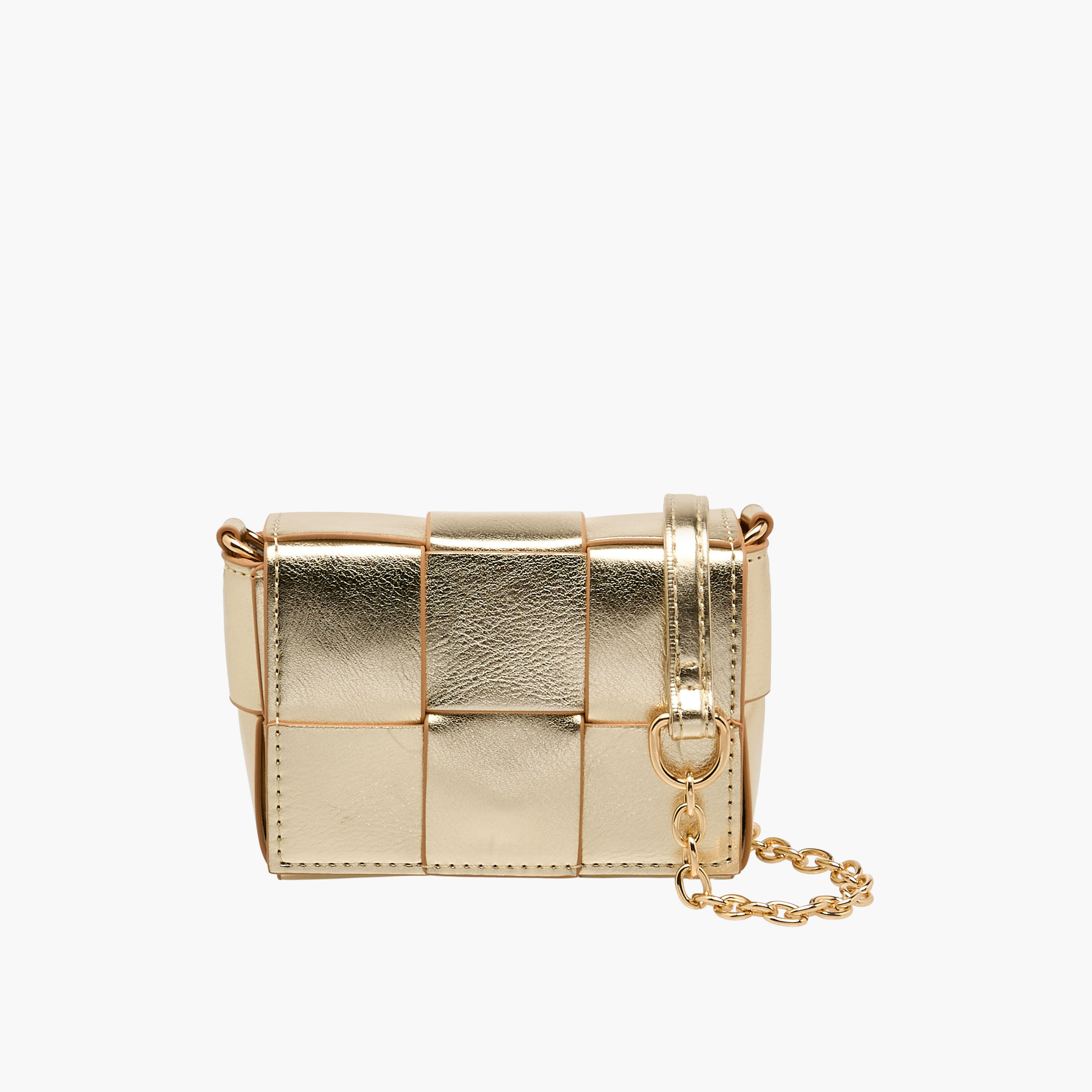 Flora Bella Weave Textured Crossbody Bag with Chain Strap-girls-accessories-bags-image-1