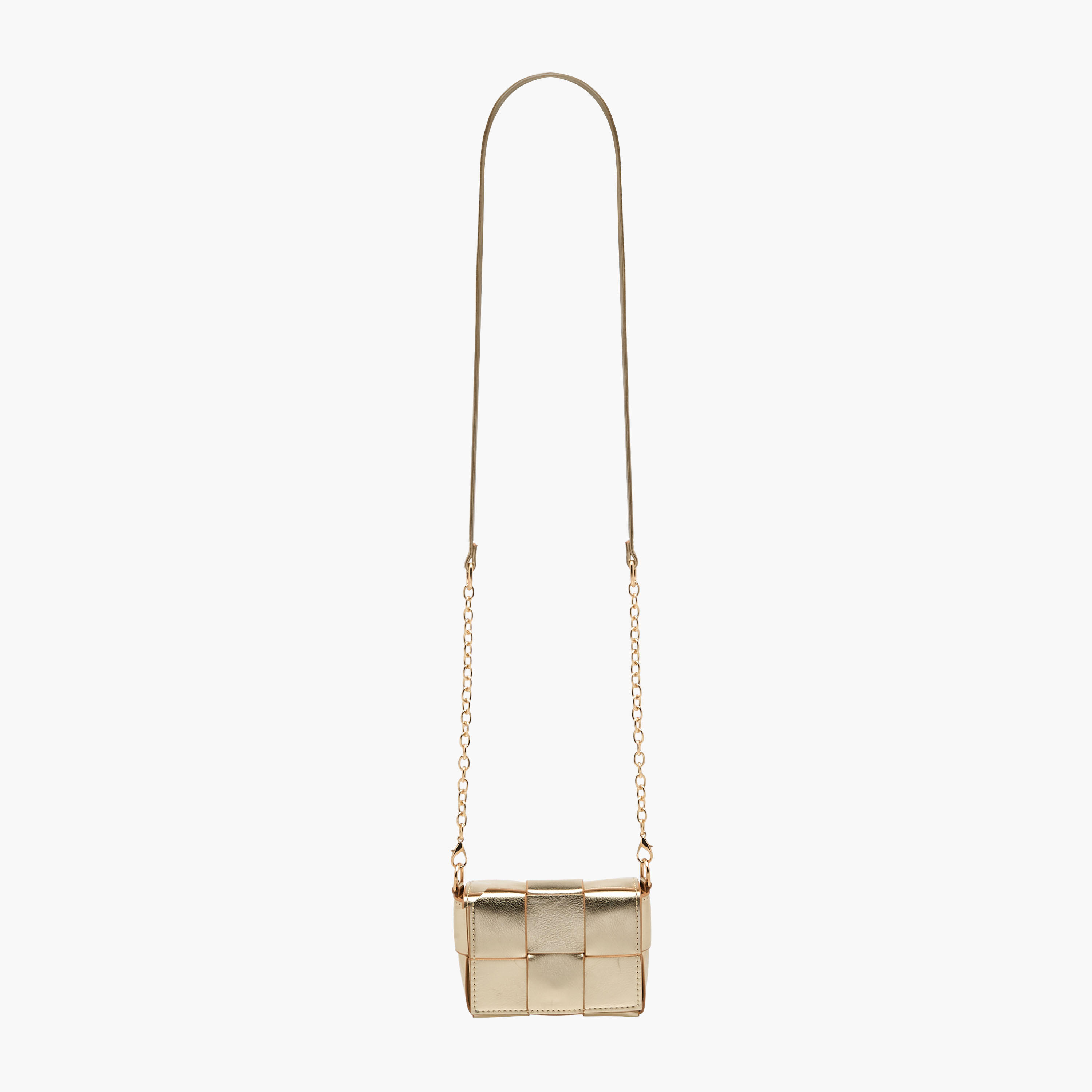 Flora Bella Weave Textured Crossbody Bag with Chain Strap-girls-accessories-bags-image-3