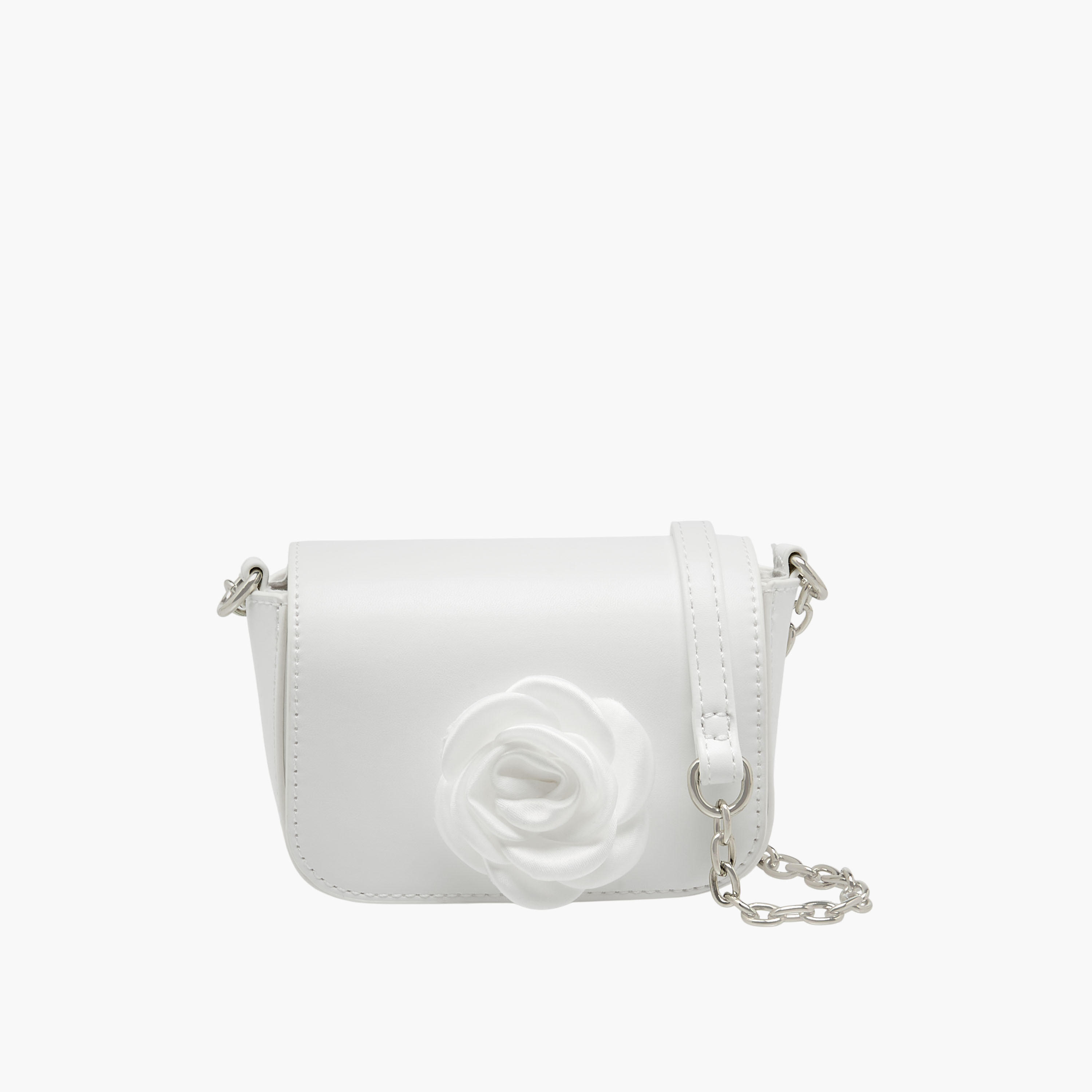 Flora Bella Floral Accent Crossbody Bag with Chain Strap-girls-accessories-bags-image-1