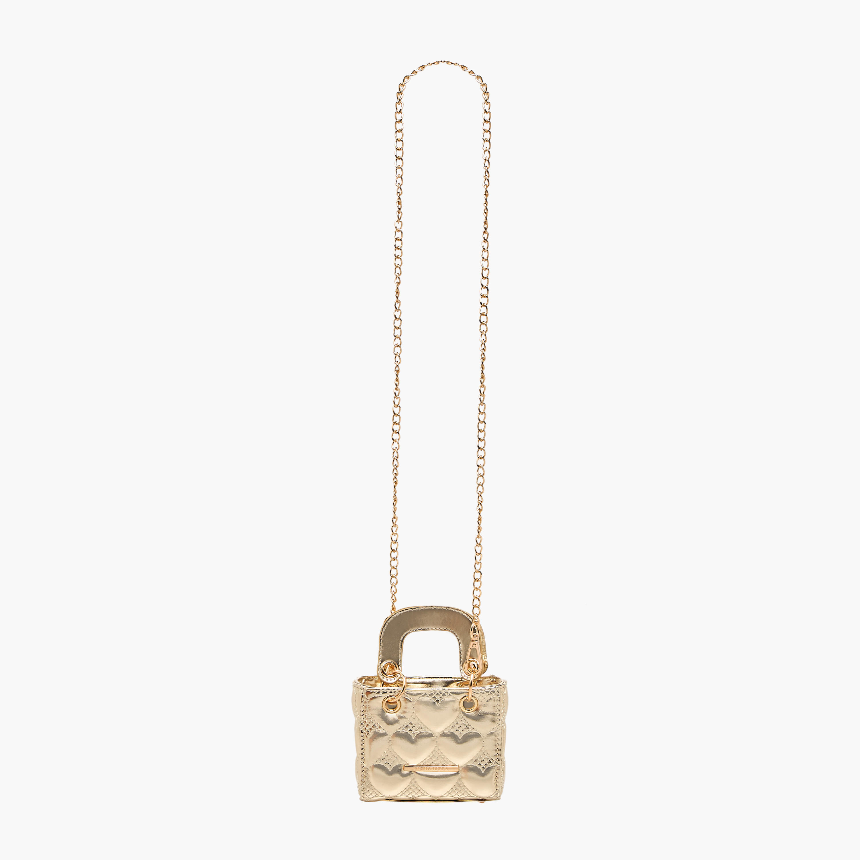 Flora Bella Heart Quilted Crossbody Bag with Chain Strap-girls-accessories-bags-image-3