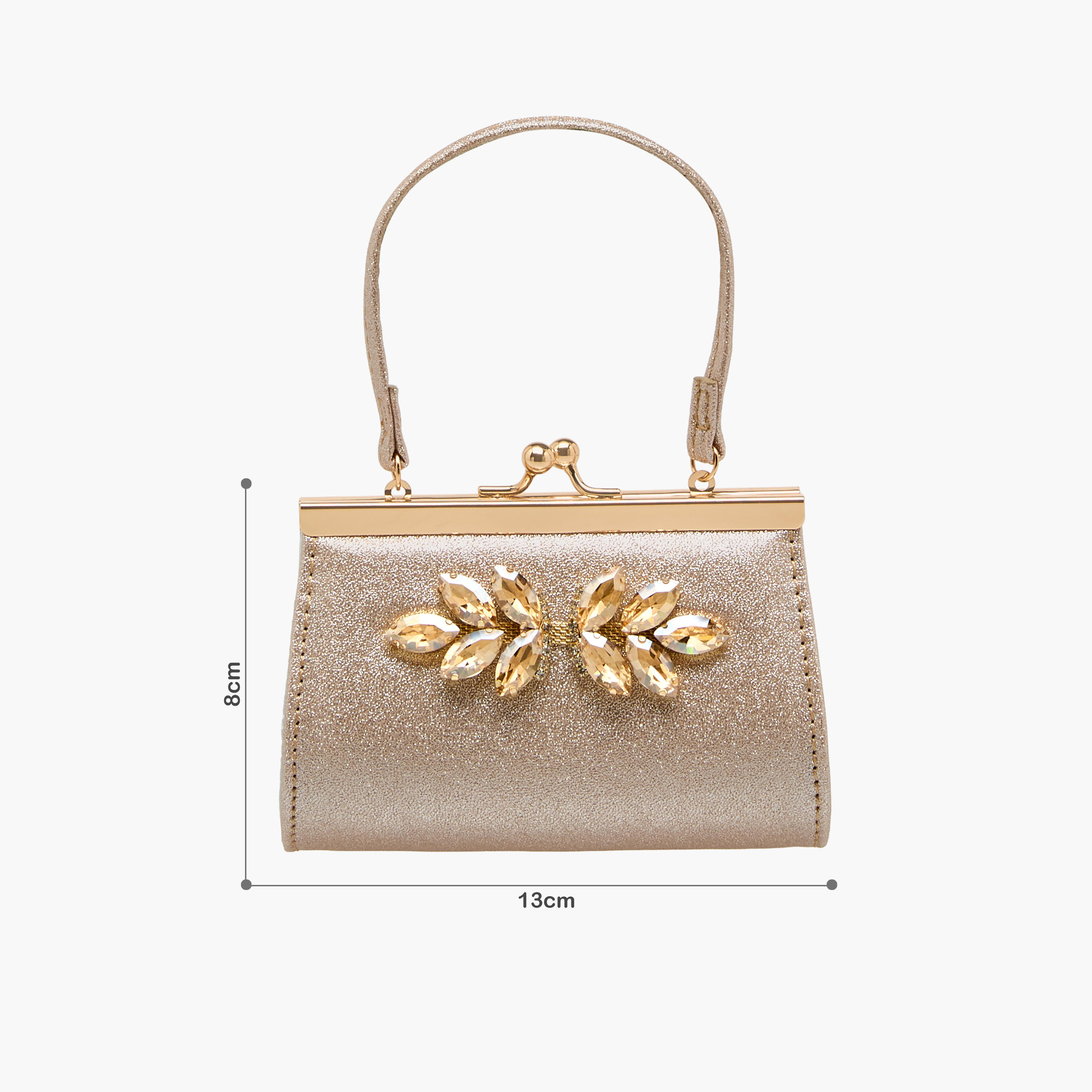 شنطة كلاتش بتزيينات حجر ومقبض علوي من فلورا بيلا-women-bagsandwallets-handbags-image-2
