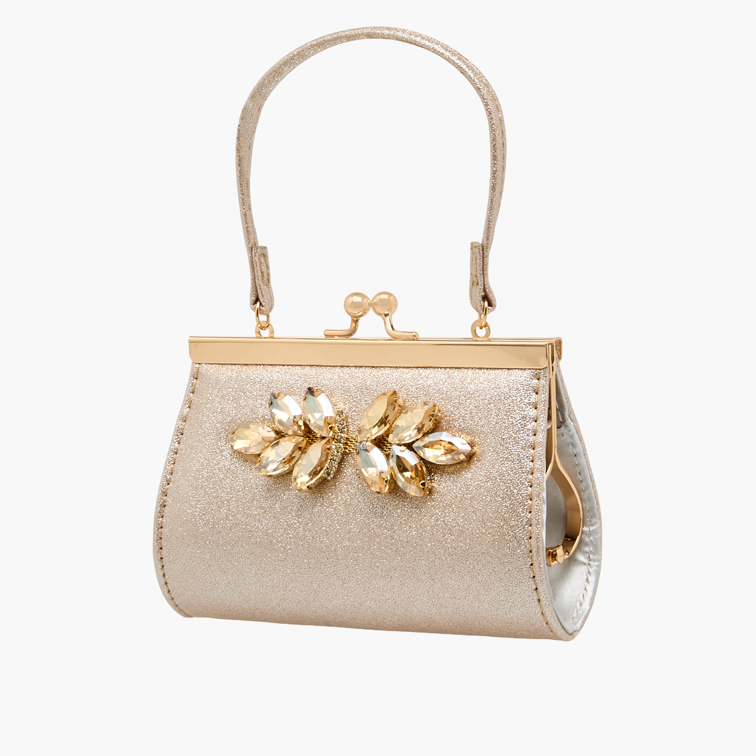 شنطة كلاتش بتزيينات حجر ومقبض علوي من فلورا بيلا-women-bagsandwallets-handbags-image-3