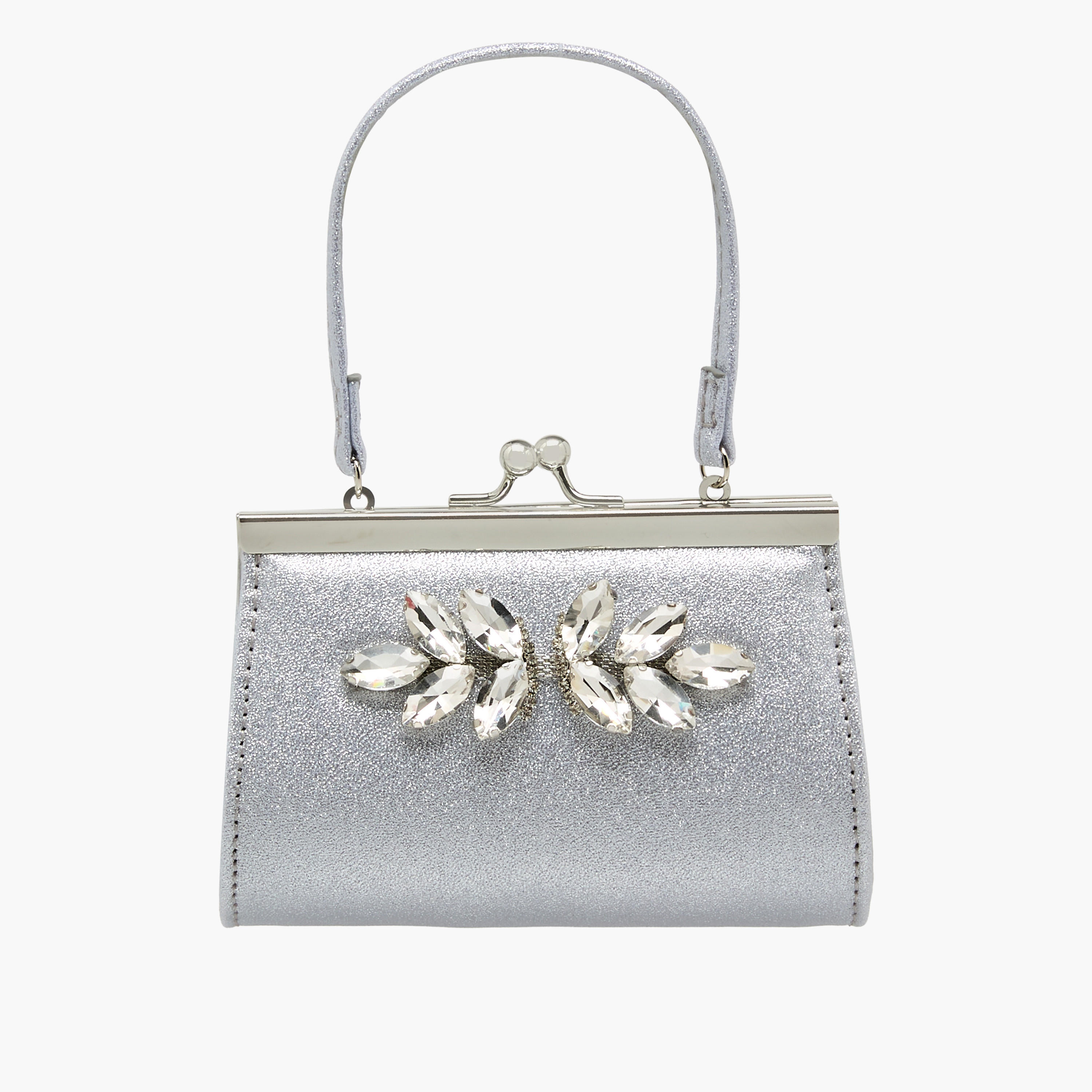 شنطة كلاتش بتزيينات حجر ومقبض علوي من فلورا بيلا-women-bagsandwallets-handbags-image-1