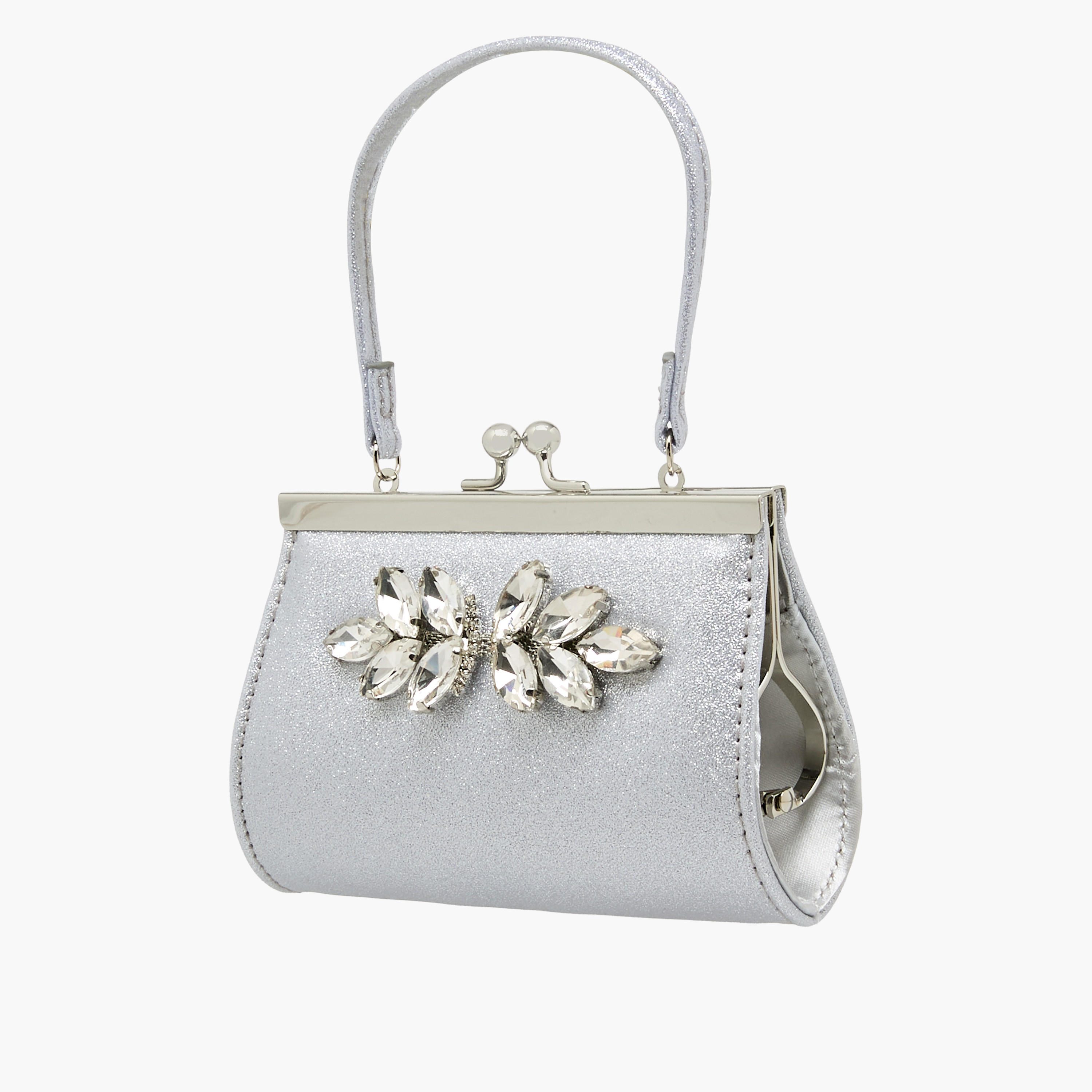 شنطة كلاتش بتزيينات حجر ومقبض علوي من فلورا بيلا-women-bagsandwallets-handbags-image-3