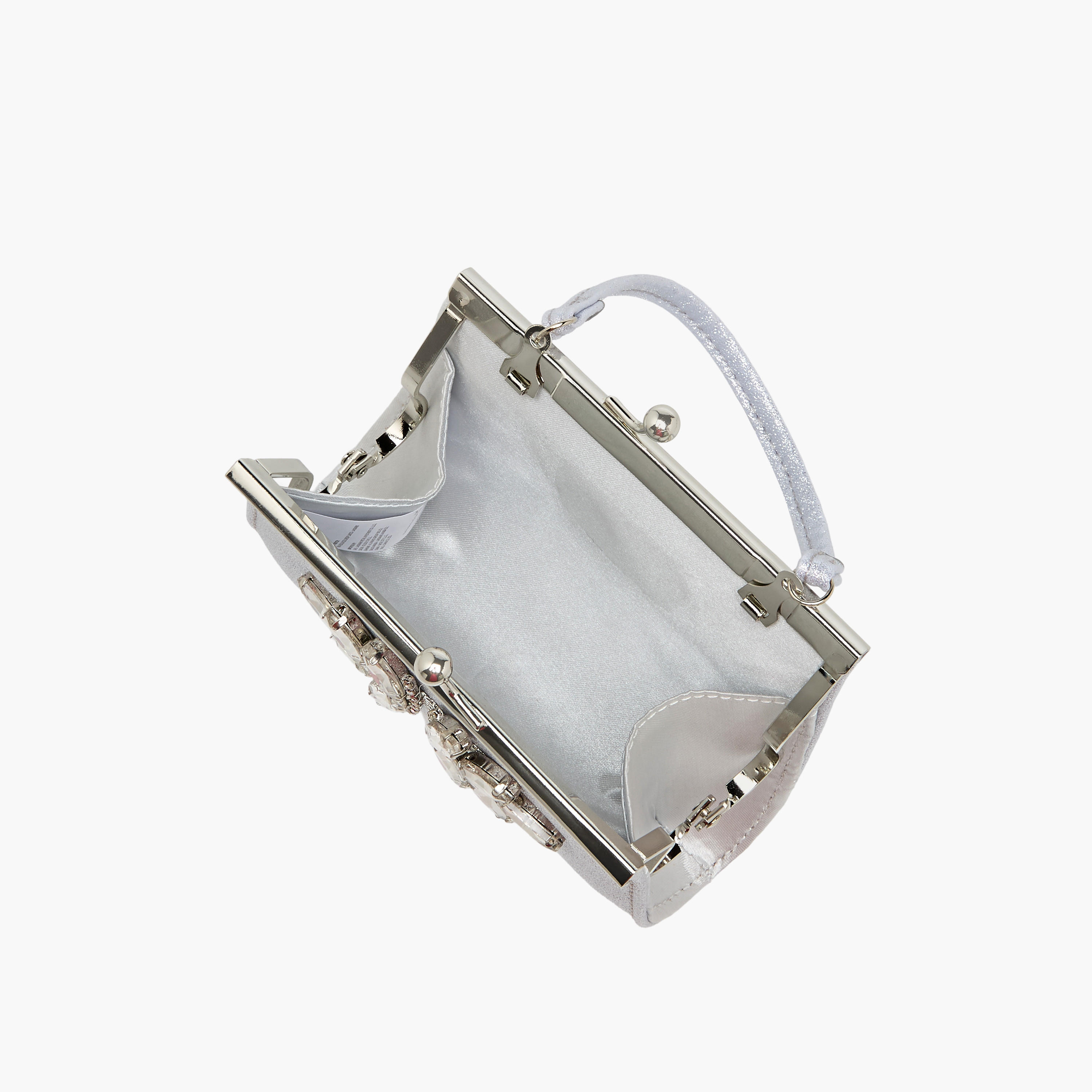شنطة كلاتش بتزيينات حجر ومقبض علوي من فلورا بيلا-women-bagsandwallets-handbags-image-8