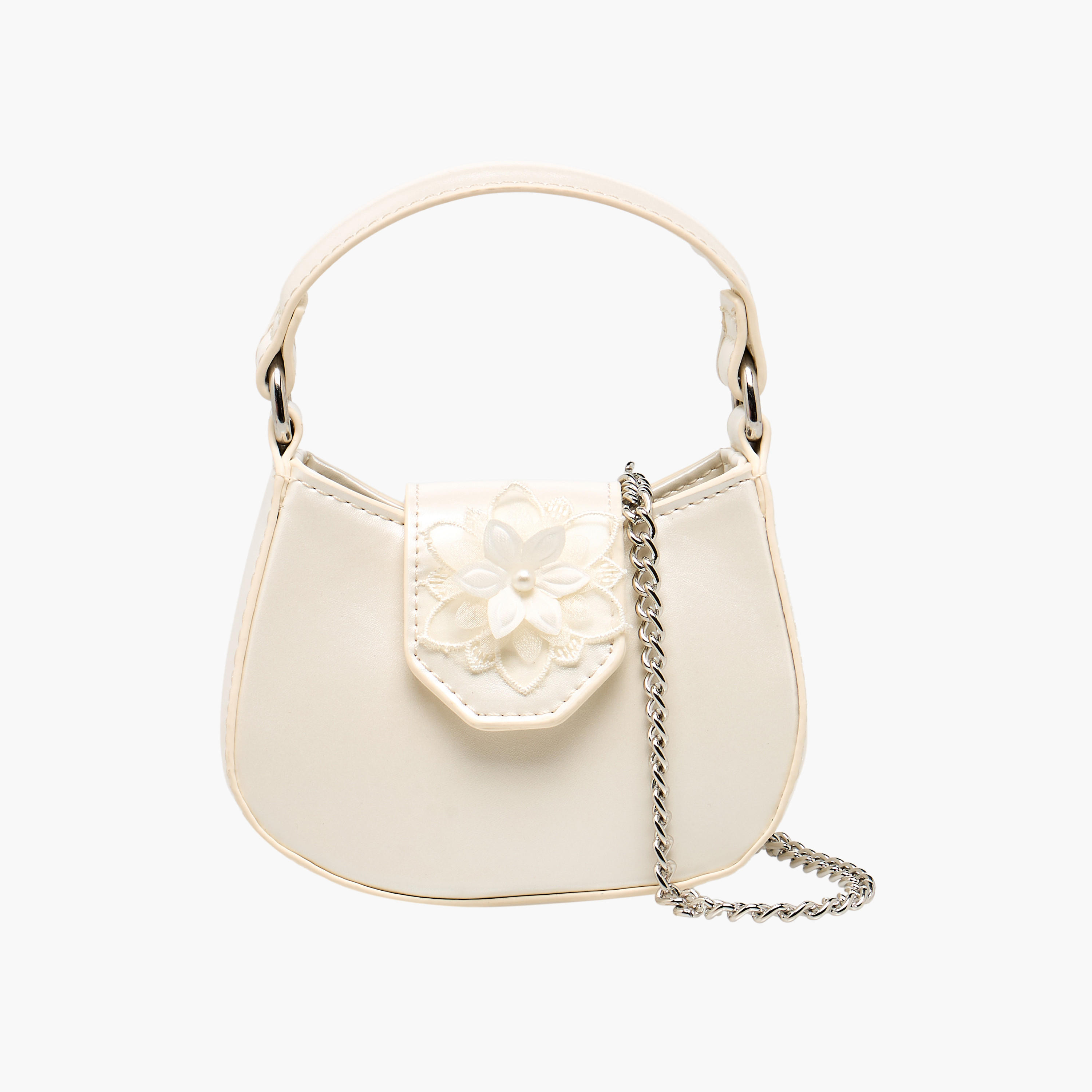 Flora Bella Floral Applique Crossbody Bag with Chain Strap-girls-accessories-bags-image-1