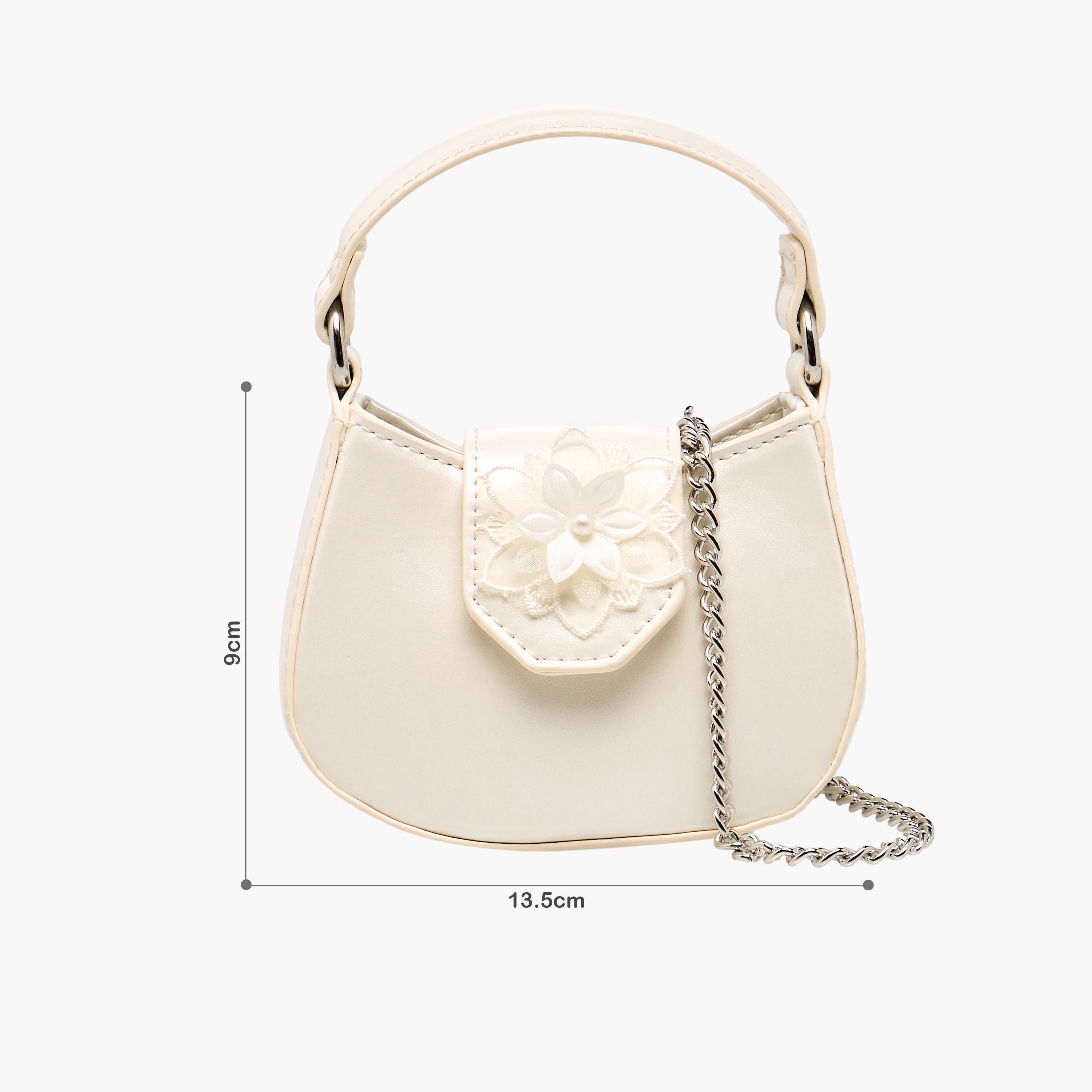 Flora Bella Floral Applique Crossbody Bag with Chain Strap-girls-accessories-bags-image-2