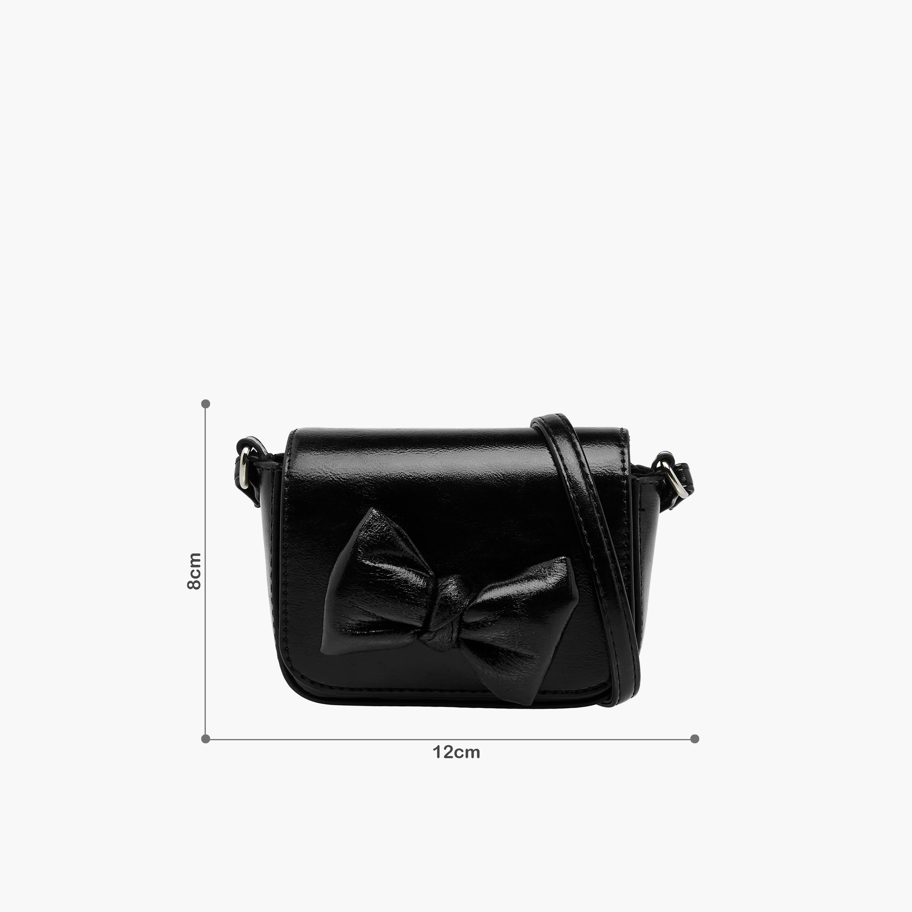 Flora Bella Bow Accent Crossbody Bag with Flap Closure-girls-accessories-bags-image-2