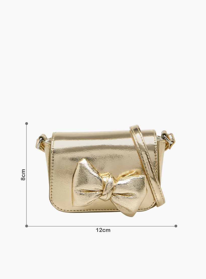 Flora Bella Bow Accent Crossbody Bag with Flap Closure-girls-accessories-bags-image-2