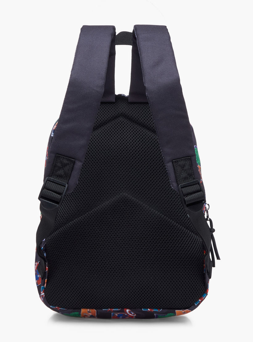 Avengers Print School Backpack with Adjustable Shoulder Straps and Zip Closure - 33x25x10 cm-school-bagsandbackpacks-backpacks-image-5