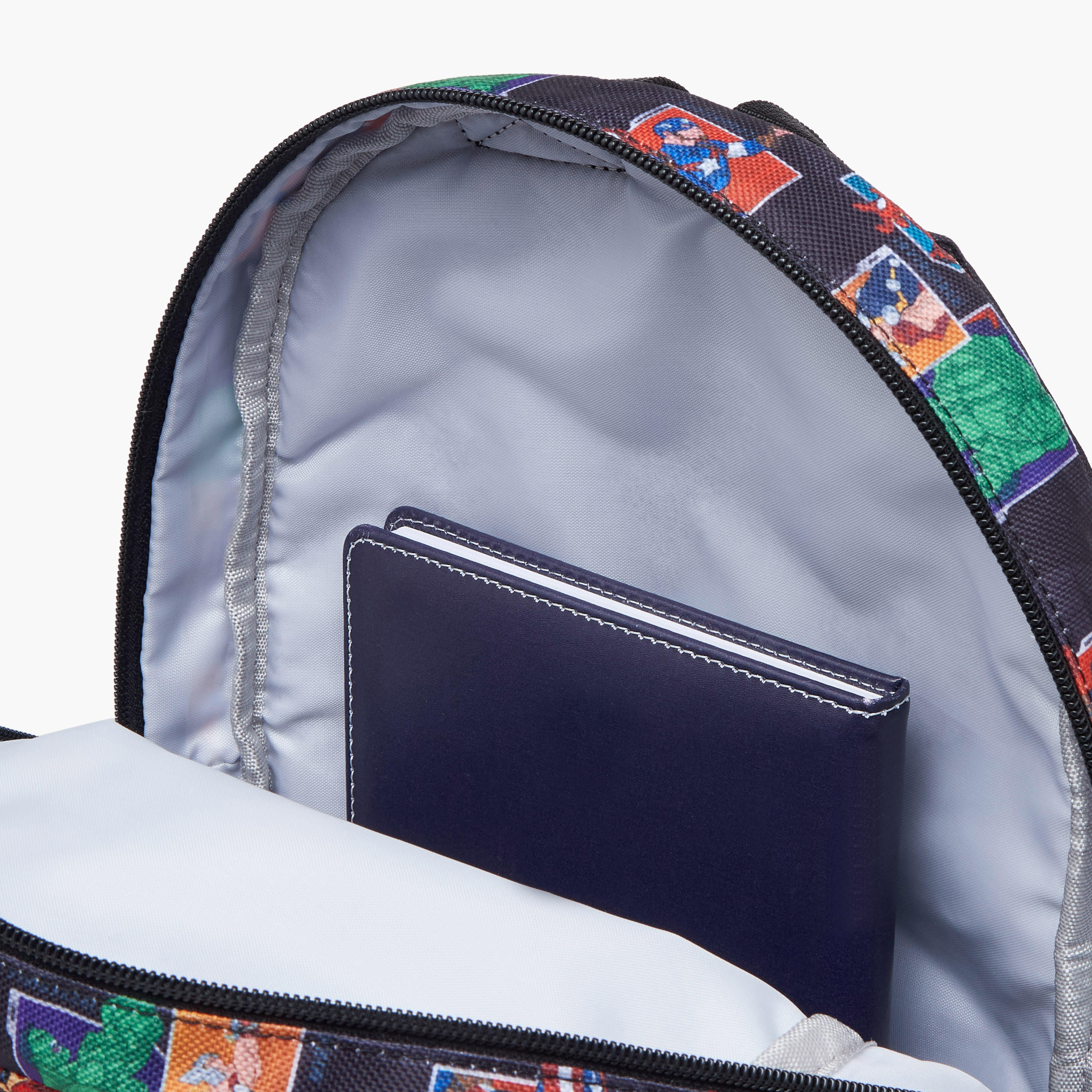 Avengers Print School Backpack with Adjustable Shoulder Straps and Zip Closure - 33x25x10 cm-school-bagsandbackpacks-backpacks-image-8