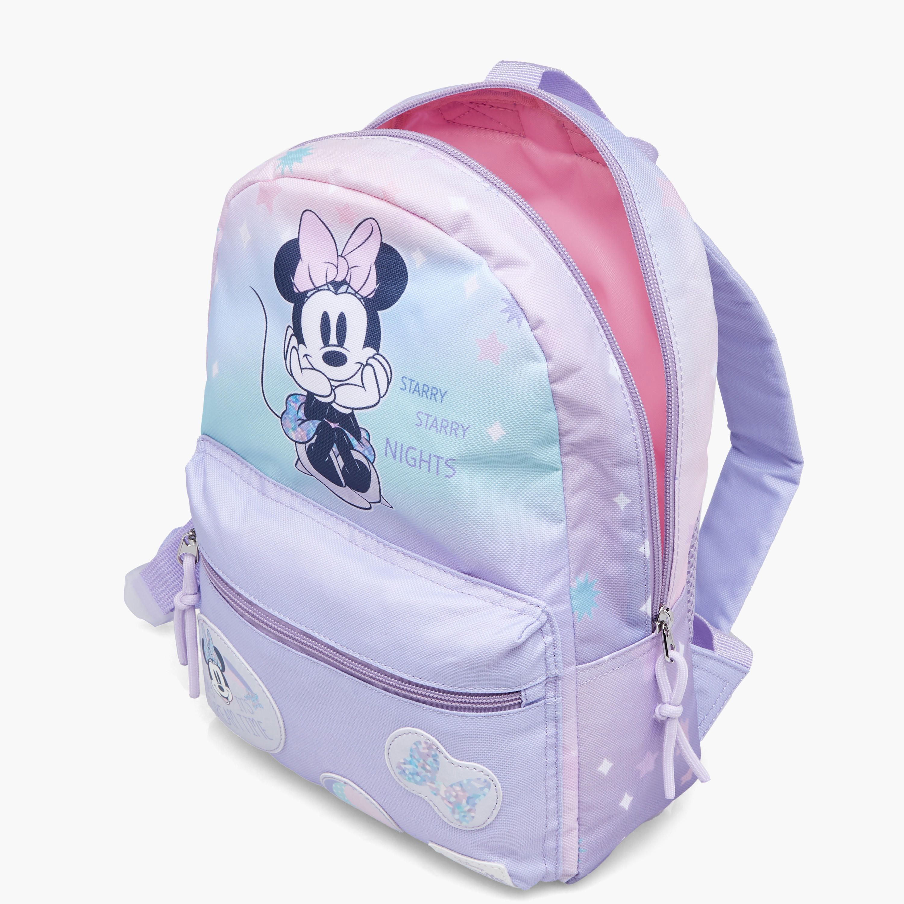 Minnie Mouse Print School Backpack with Adjustable Shoulder Straps and Zip Closure - 33x25x10 cm-school-bagsandbackpacks-backpacks-image-7