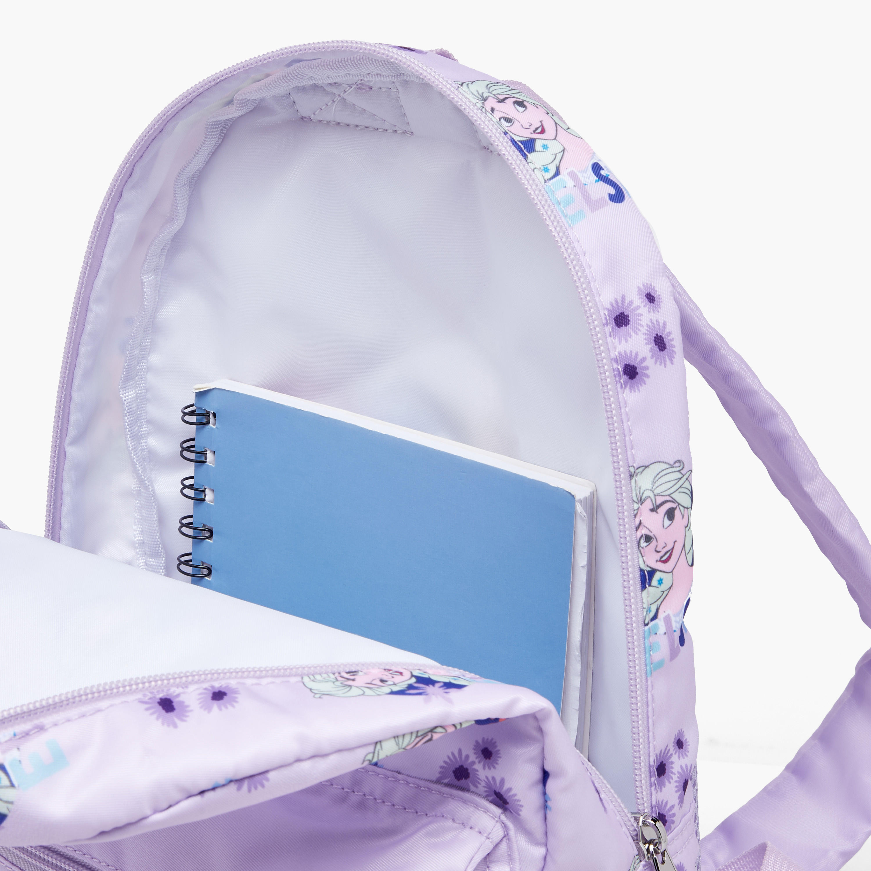 Frozen Print School Backpack with Adjustable Shoulder Straps and Zip Closure - 33x25x10 cm-school-bagsandbackpacks-backpacks-image-8