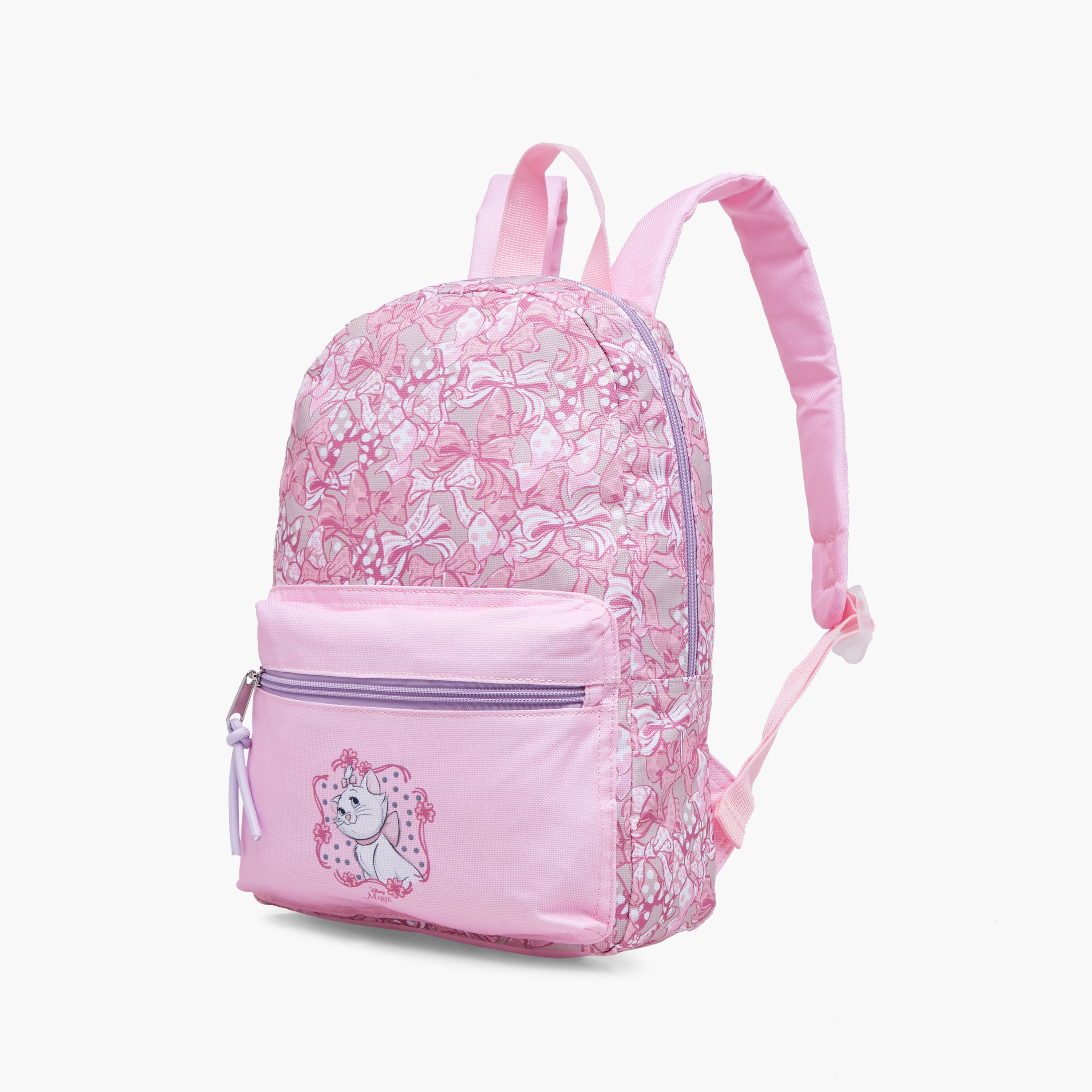 Marie Print School Backpack with Adjustable Shoulder Straps and Zip Closure - 31x24x10 cm-school-bagsandbackpacks-backpacks-image-2