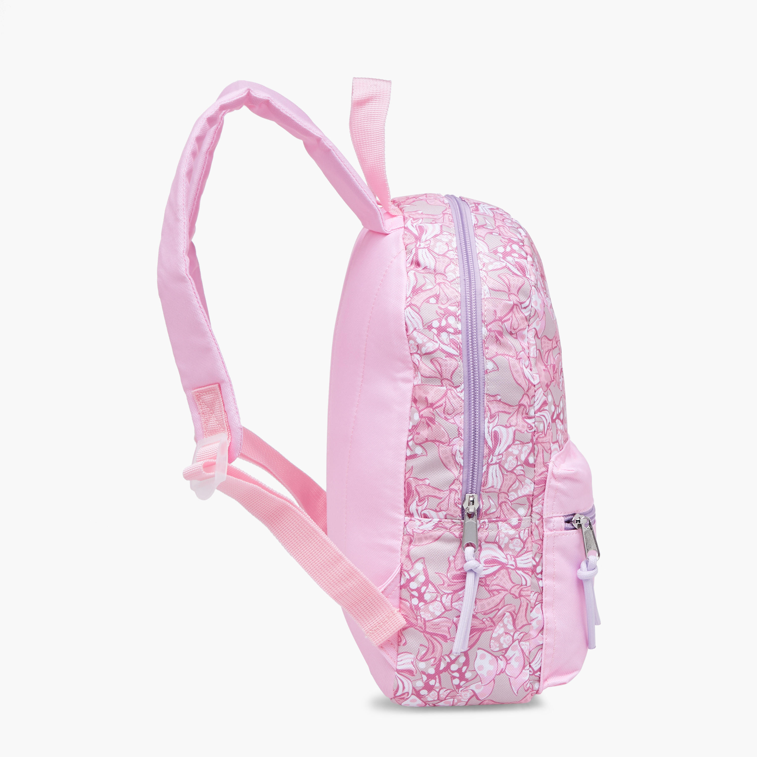 Marie Print School Backpack with Adjustable Shoulder Straps and Zip Closure - 31x24x10 cm-school-bagsandbackpacks-backpacks-image-4