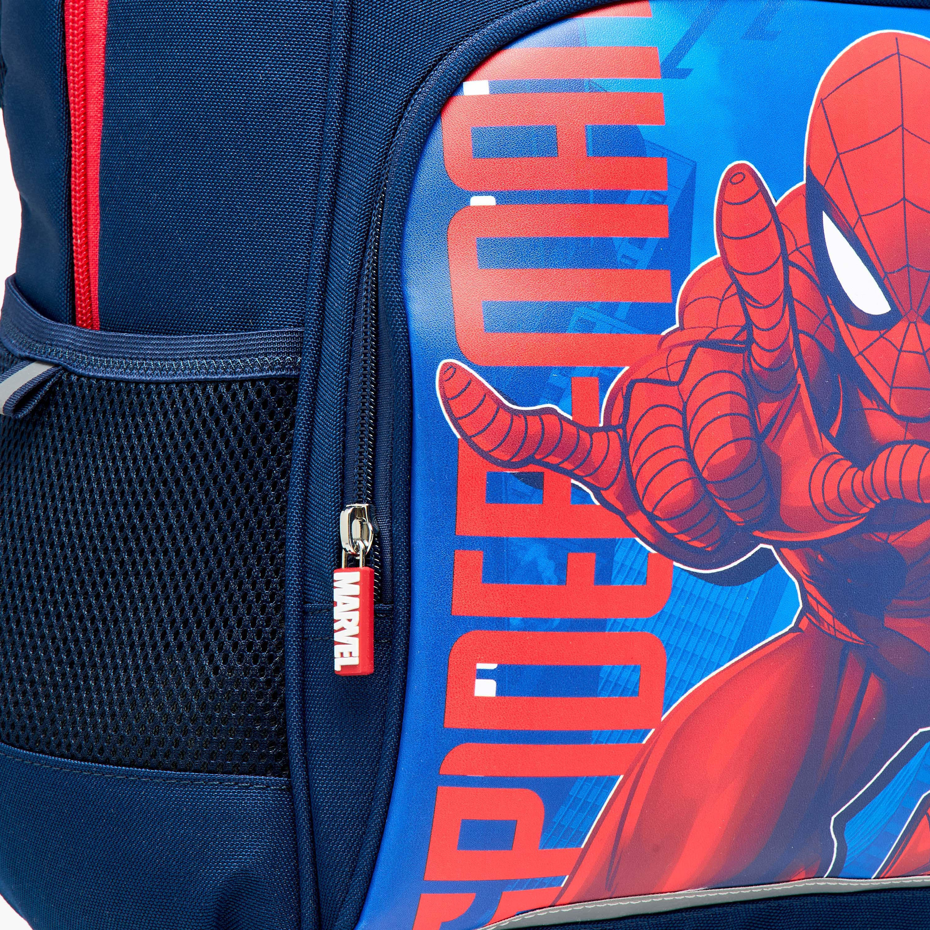 Spider-Man Print School Backpack with Adjustable Shoulder Straps and Zip Closure - 13x31x41 cm-school-bagsandbackpacks-backpacks-image-8