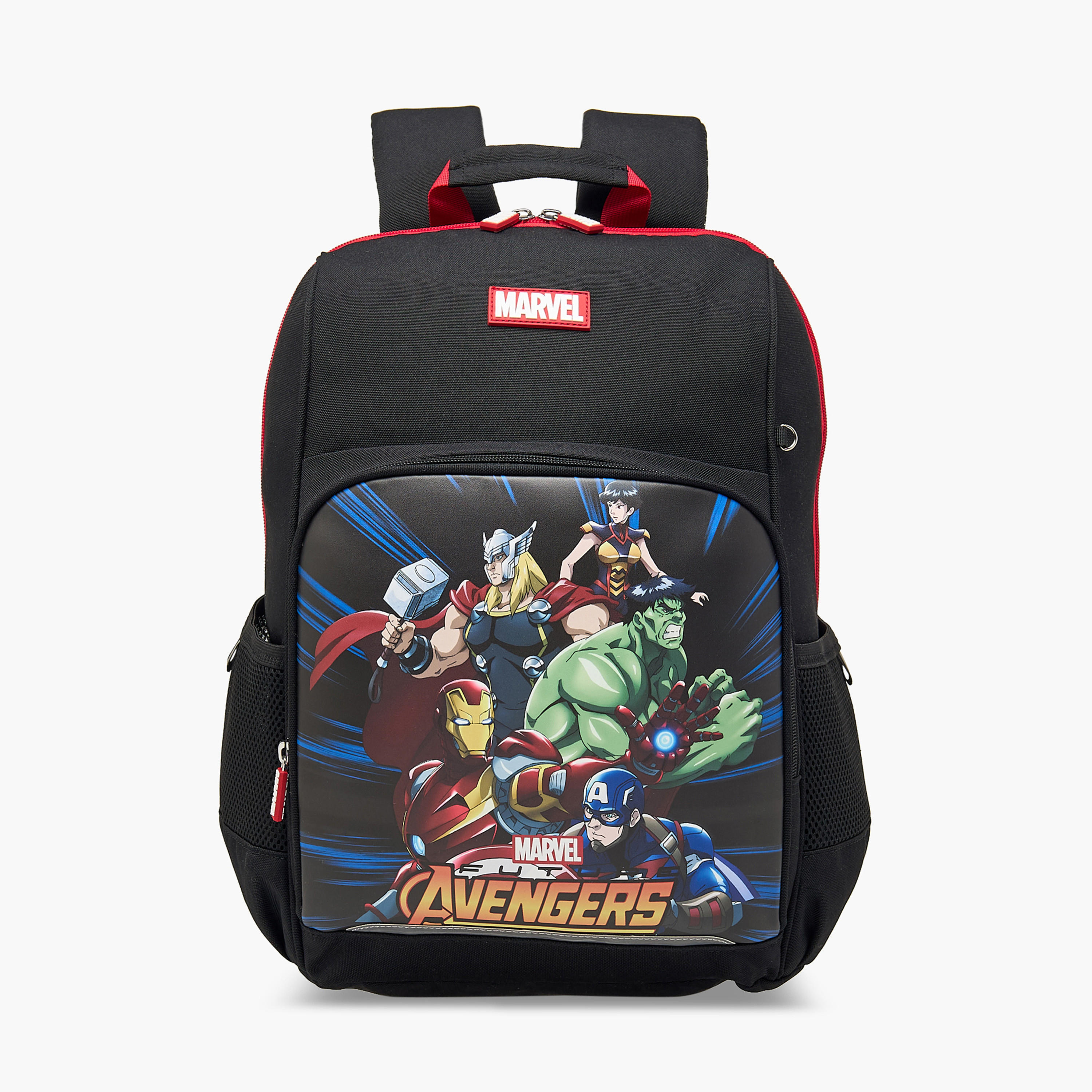 Avengers Print School Backpack with Adjustable Straps and Zip Closure - 13x31x41 cm-school-bagsandbackpacks-backpacks-image-1