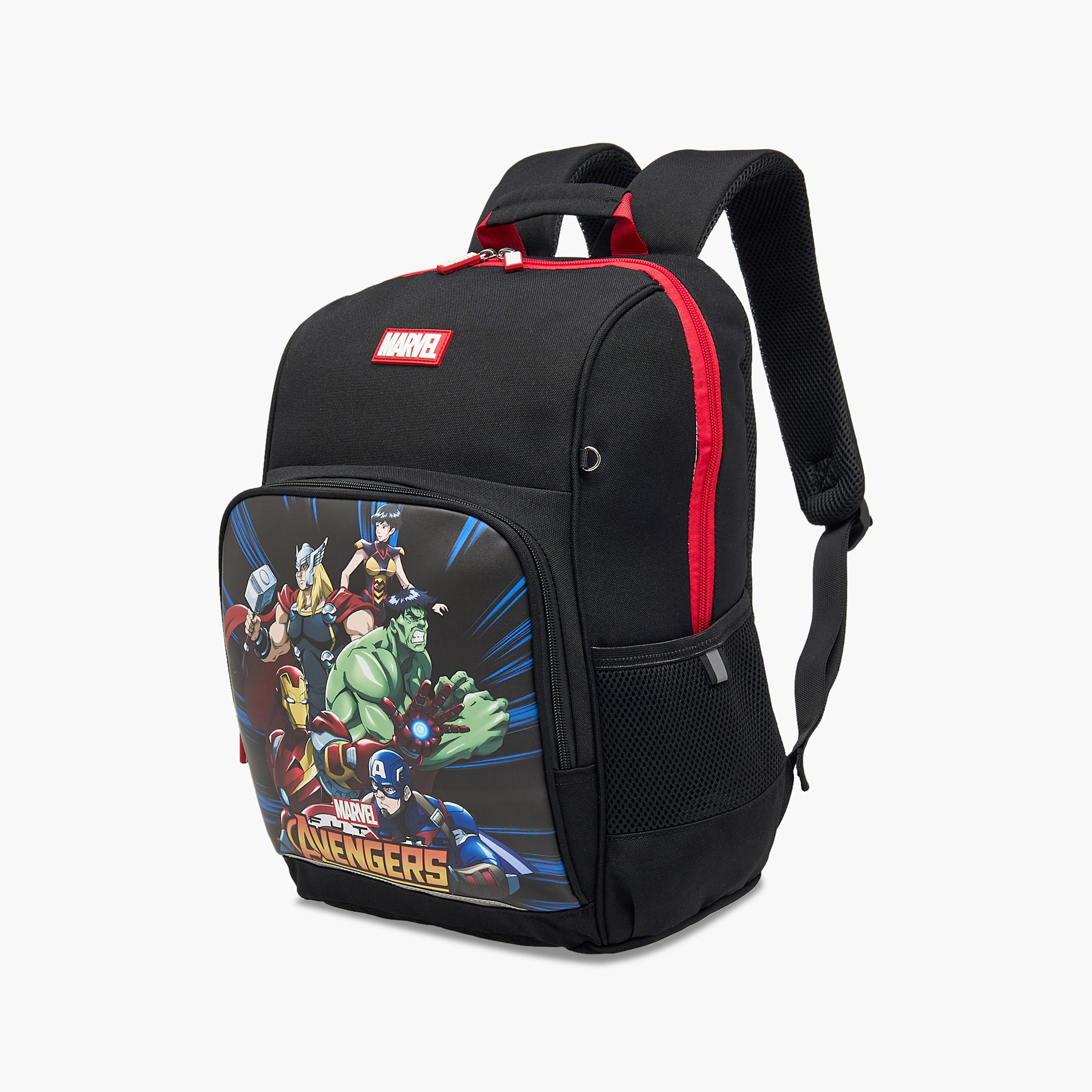 Avengers Print School Backpack with Adjustable Straps and Zip Closure - 13x31x41 cm-school-bagsandbackpacks-backpacks-image-3