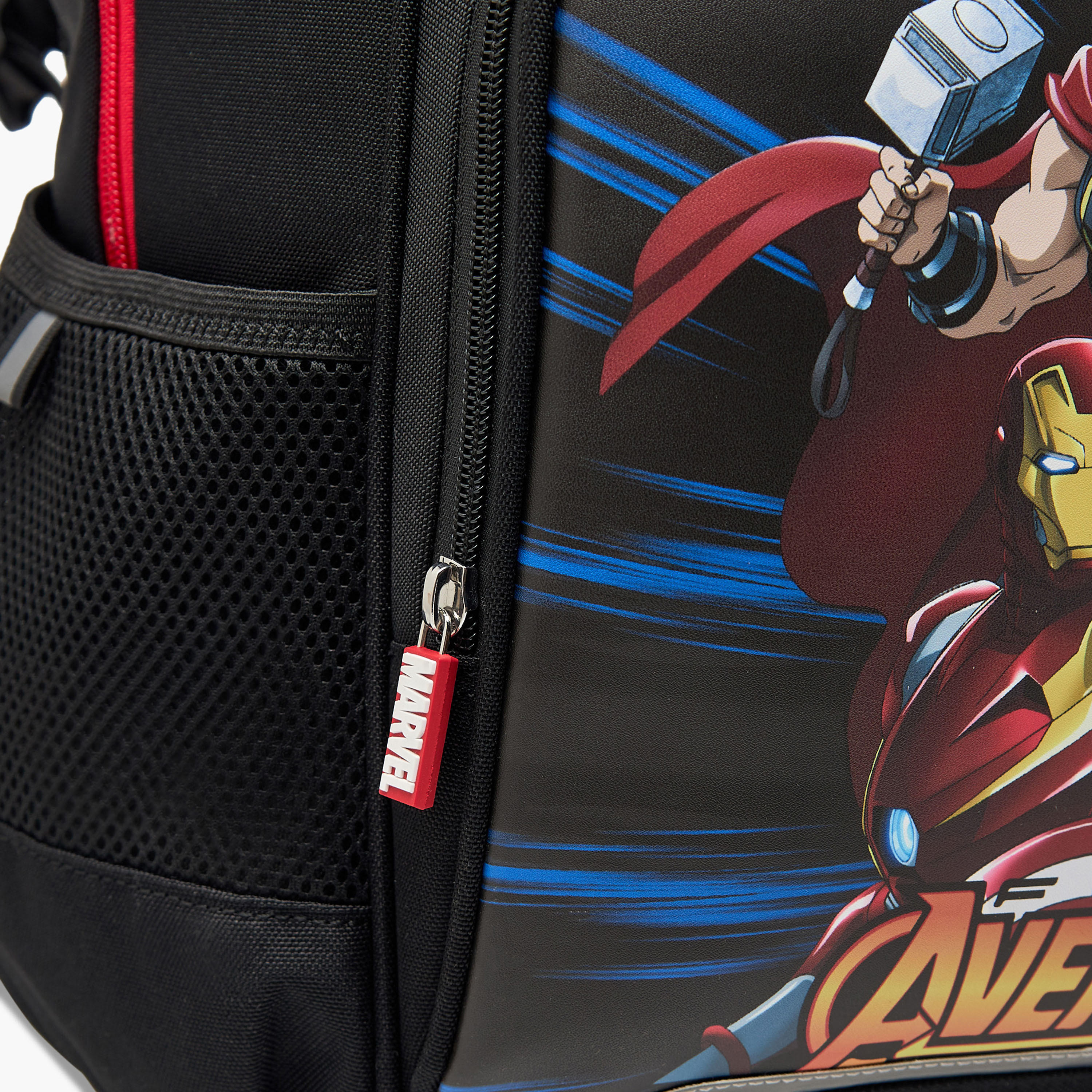 Avengers Print School Backpack with Adjustable Straps and Zip Closure - 13x31x41 cm-school-bagsandbackpacks-backpacks-image-4