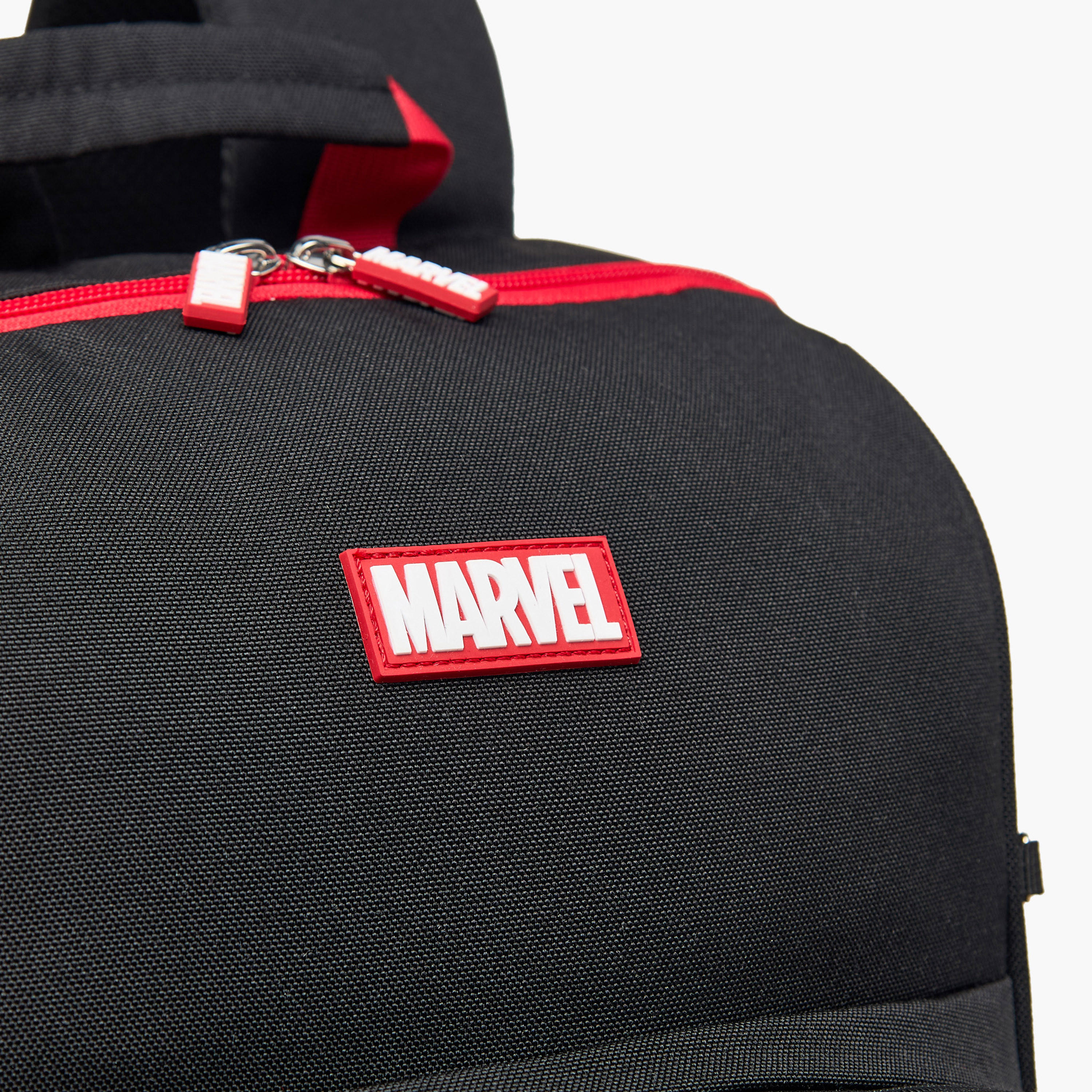 Avengers Print School Backpack with Adjustable Straps and Zip Closure - 13x31x41 cm-school-bagsandbackpacks-backpacks-image-5