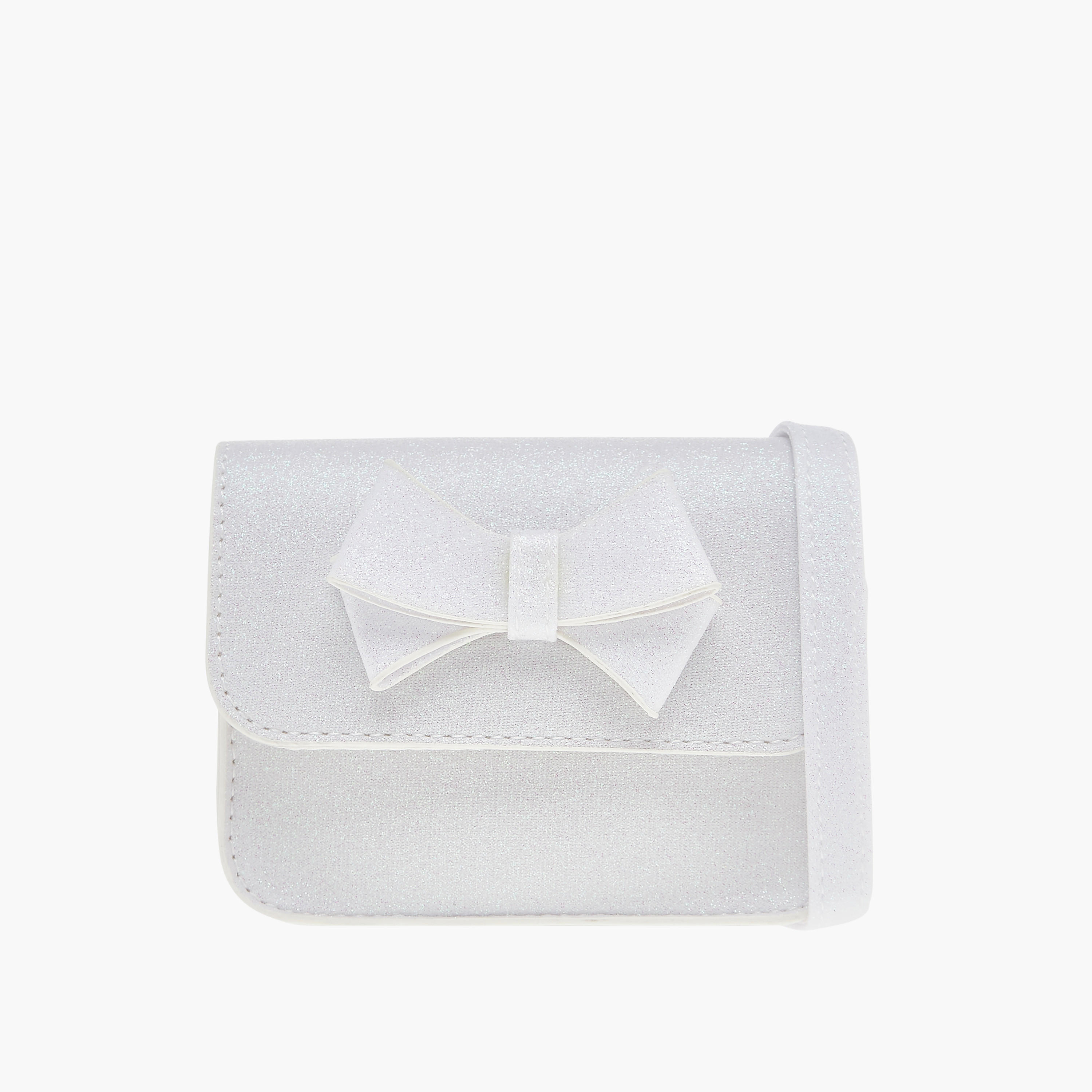 Flora Bella Embellished Crossbody Bag with Adjustable Strap and Magnetic Closure-girls-accessories-bags-image-1