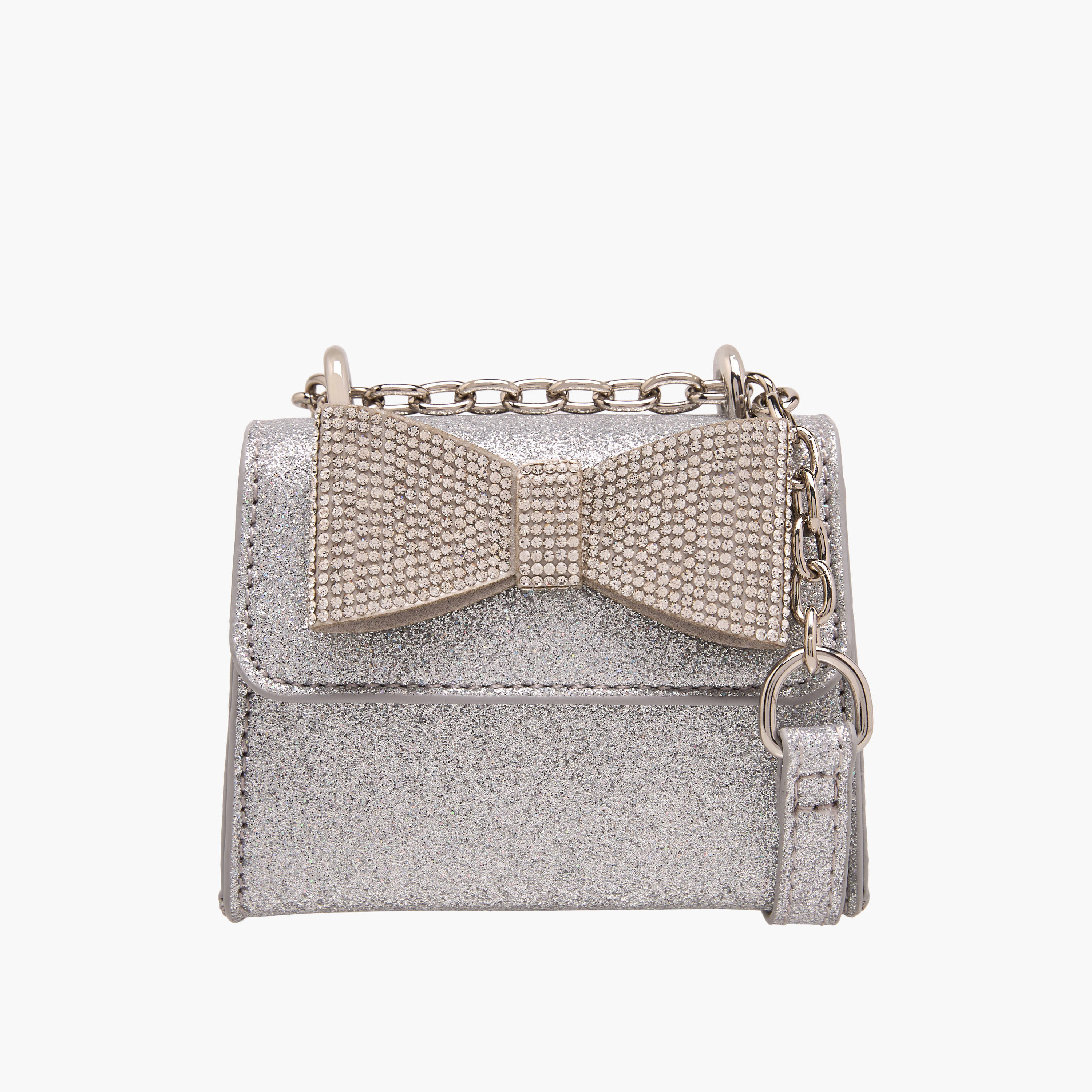 Flora Bella Bow Accent Crossbody Bag with Chain Strap and Flap Closure-girls-accessories-bags-image-1