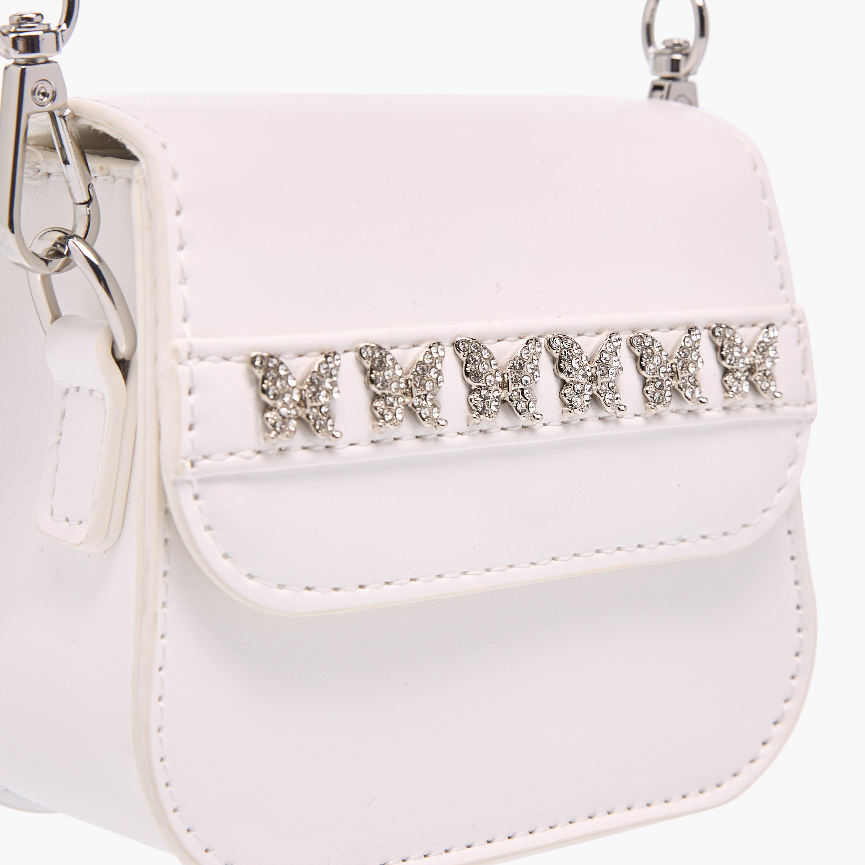 Flora Bella Butterfly Accent Crossbody Bag with Detachable Chain Strap and Flap Closure-girls-accessories-bags-image-4