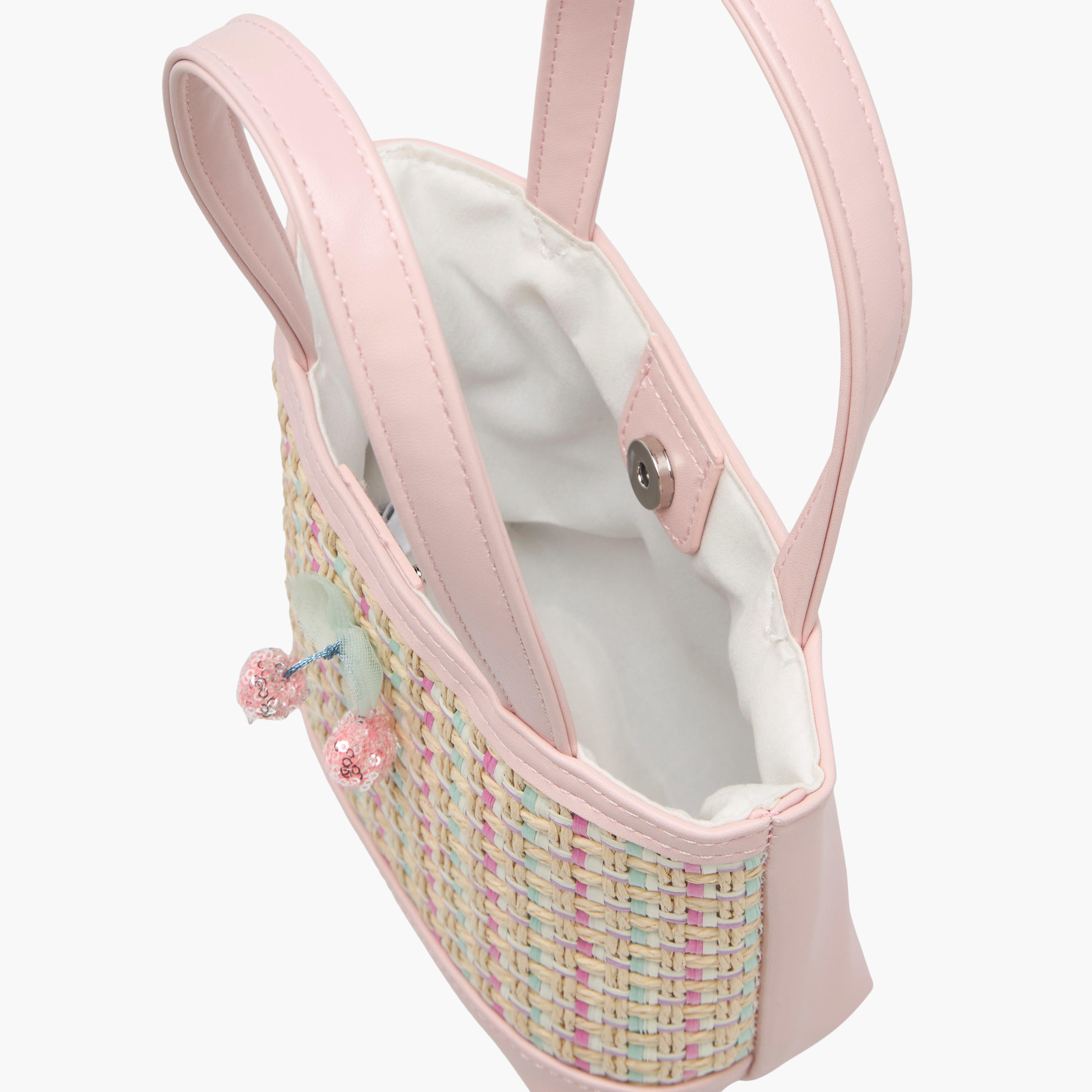 Flora Bella Textured Tote Bag with Double Handle and Snap Button Closure-girls-accessories-bags-image-7