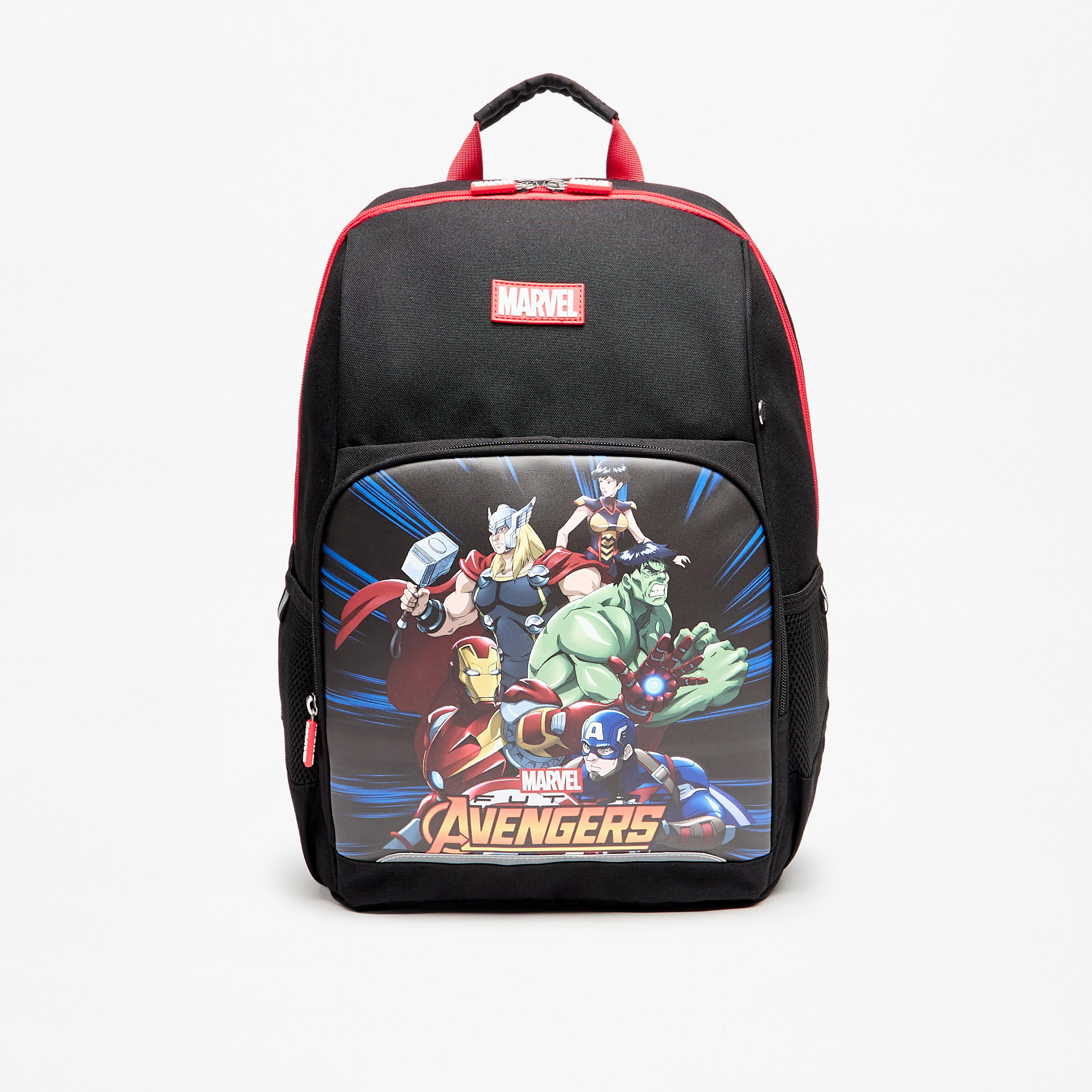 Avengers Print Backpack with Adjustable Straps and Zip Closure - 41x31x13 cm-school-bagsandbackpacks-backpacks-image-1