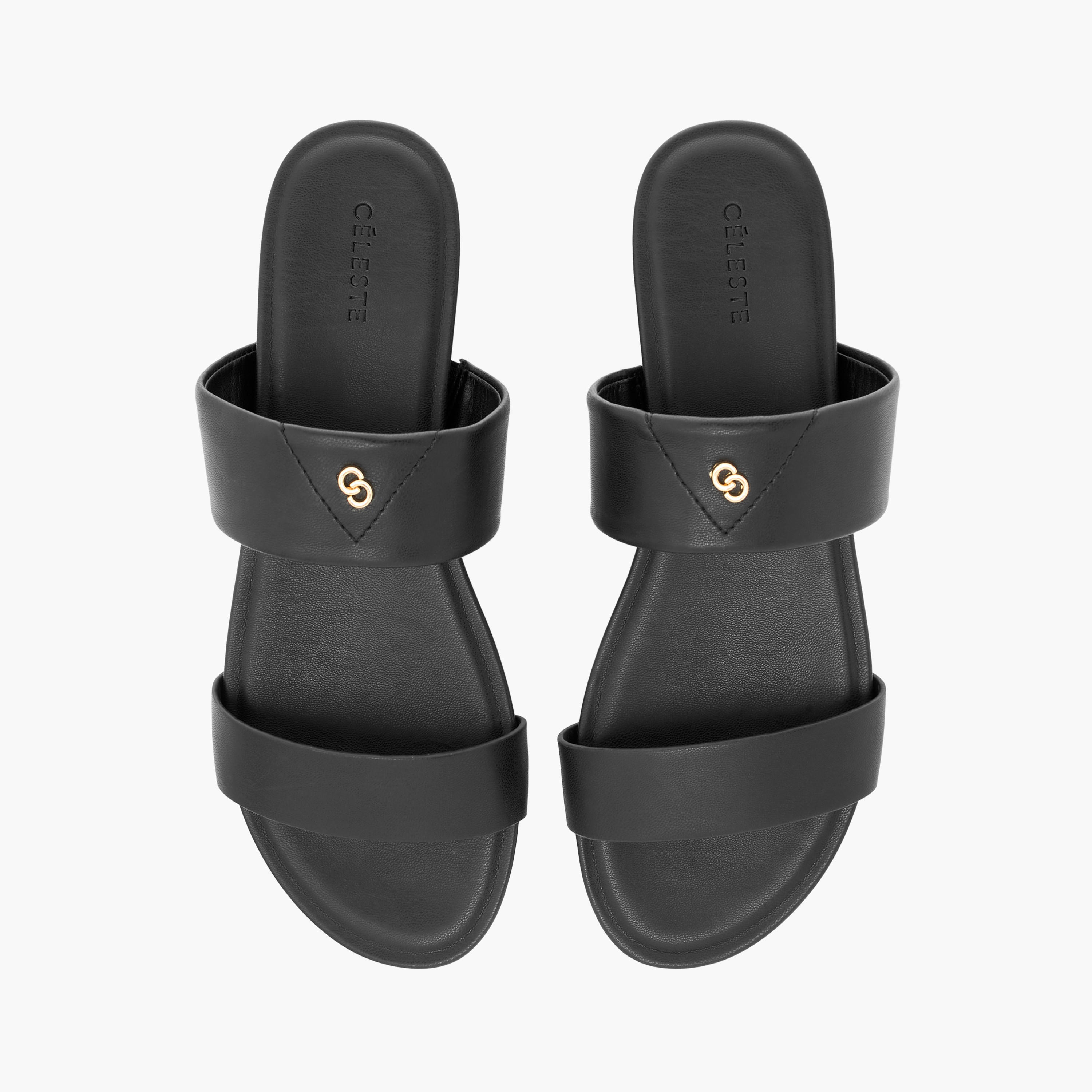 Celeste Women's Solid Slip-On Sandals-women-shoes-flats-sandals-image-1