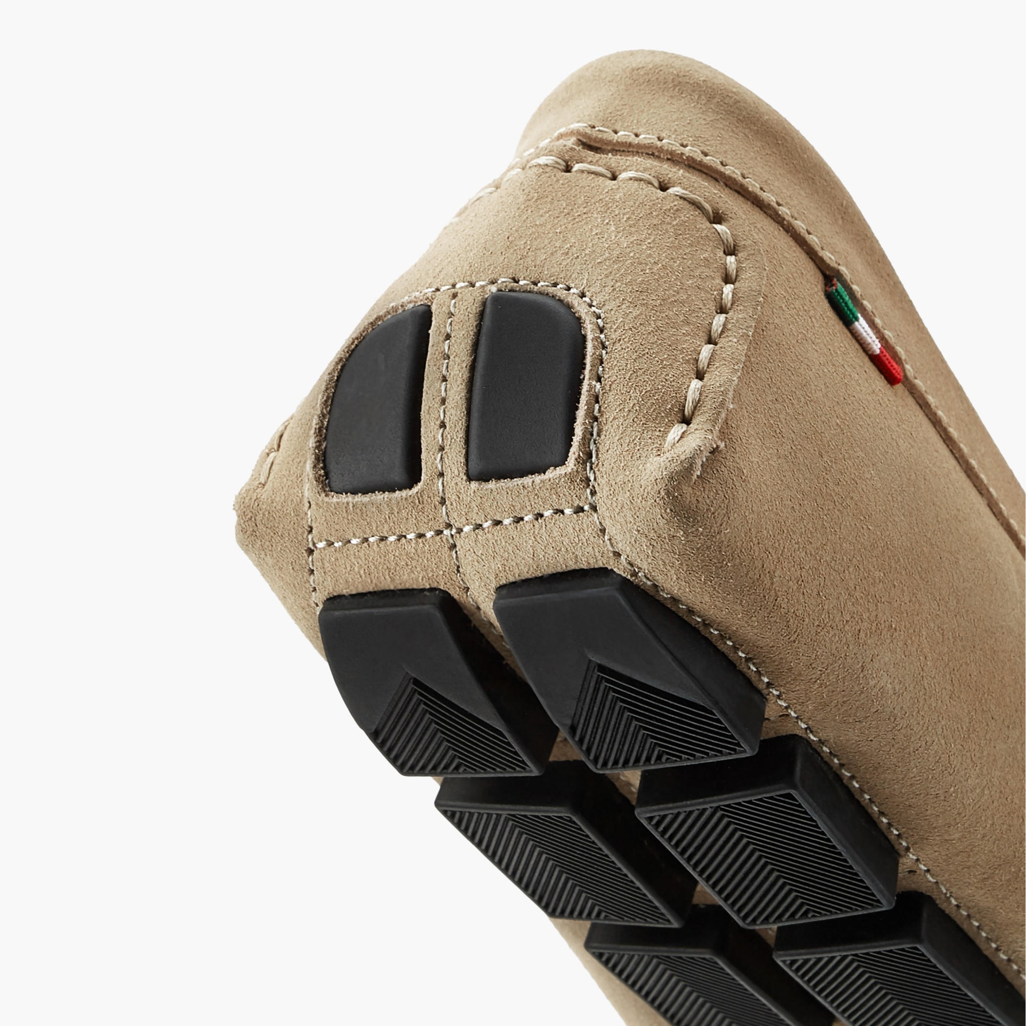 Renzo Ruganni Men Metallic Trim Suede Leather Moccasins-men-shoes-loafersandmoccasins-image-5