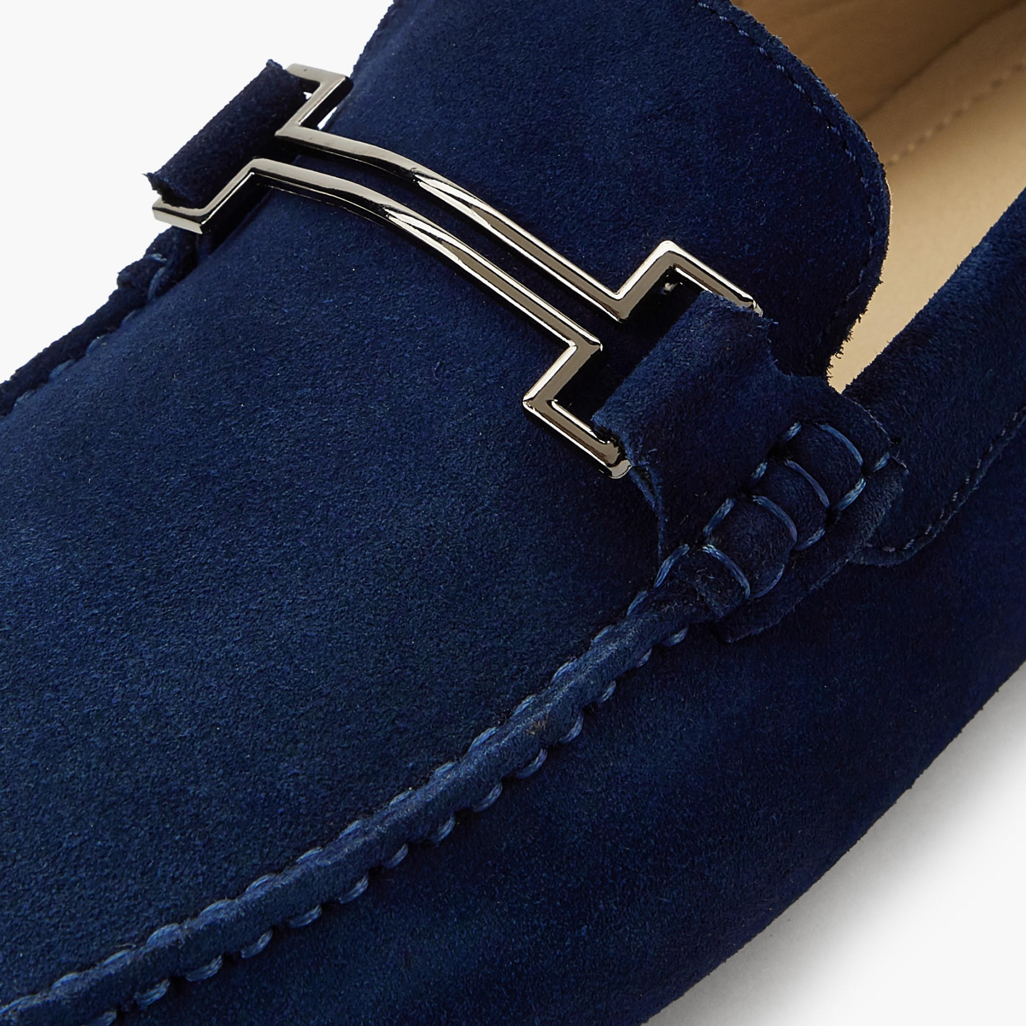 Renzo Ruganni Men Metallic Trim Suede Leather Moccasins-men-shoes-loafersandmoccasins-image-4