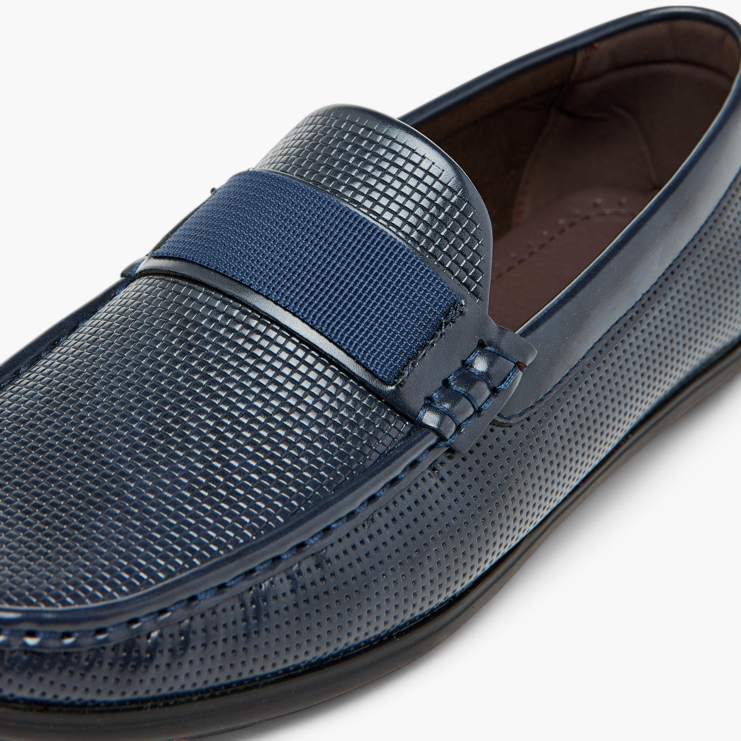 LBL by Shoexpress Textured Slip-On Moccasins-men-shoes-loafersandmoccasins-image-4