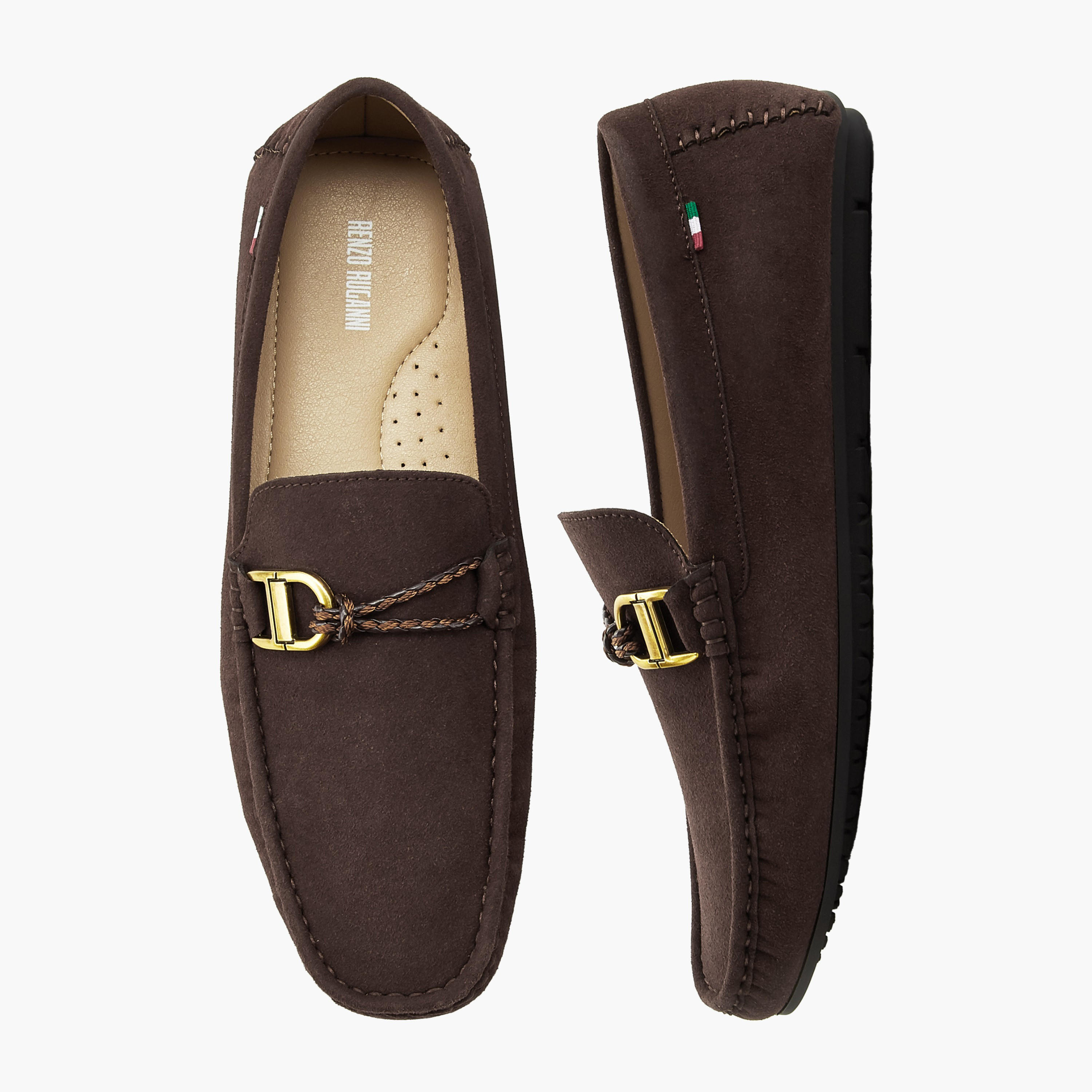 Renzo Ruganni Men Suede Moccasins-men-shoes-loafersandmoccasins-image-1
