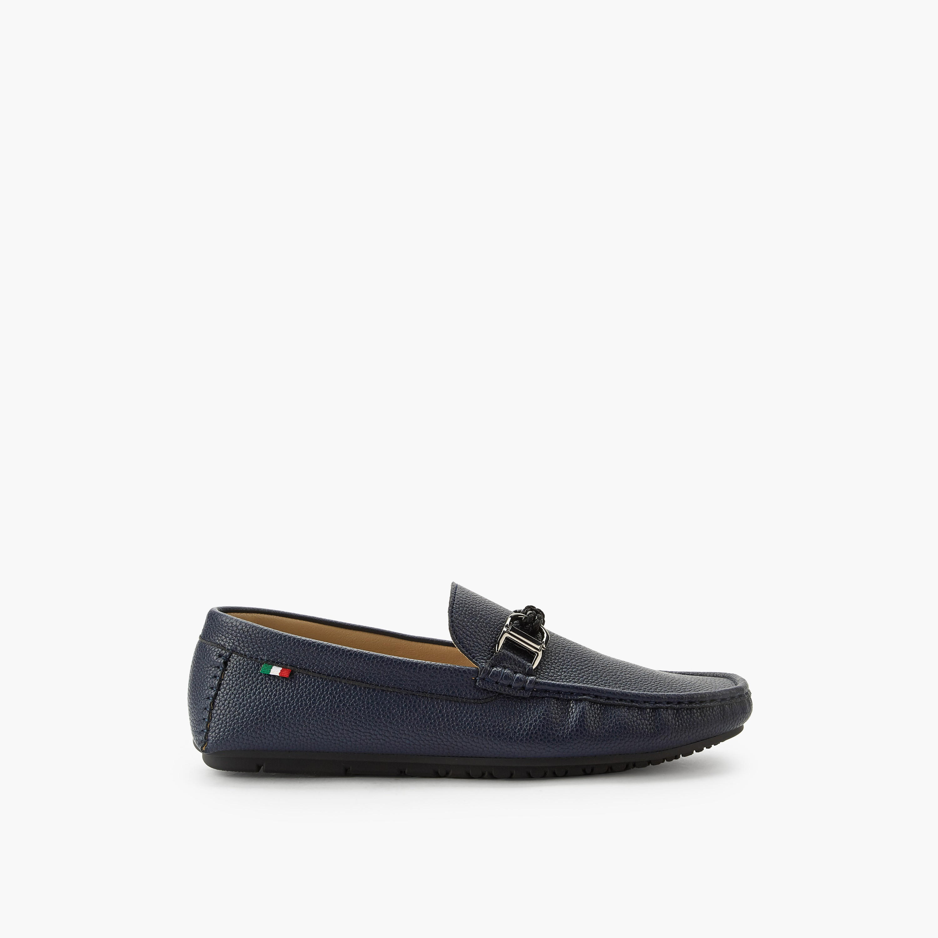 Renzo Ruganni Men Textured Lightweight Moccasins-men-shoes-loafersandmoccasins-image-3
