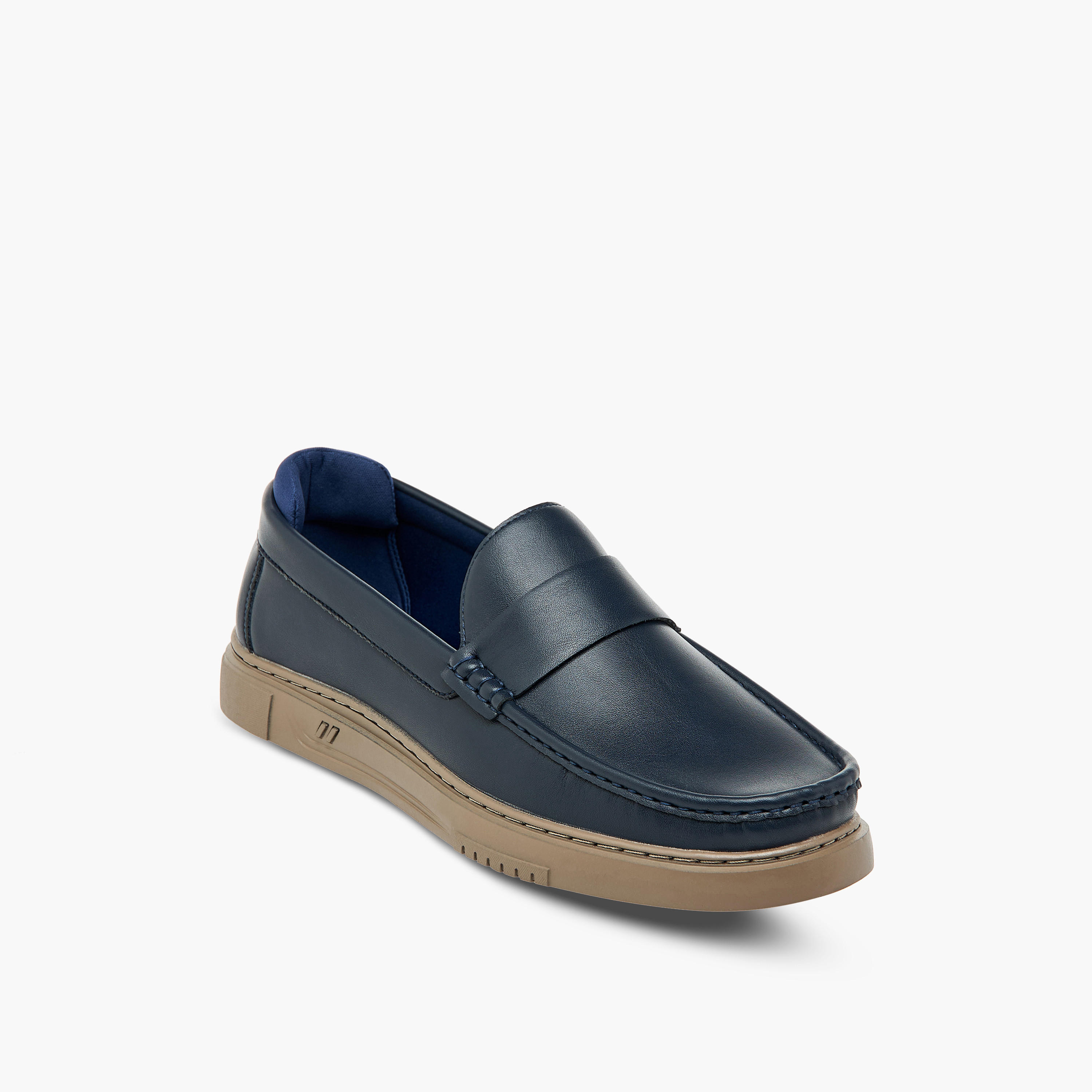 LBL by Shoexpress Solid Slip-On Moccasins-men-shoes-loafersandmoccasins-image-2