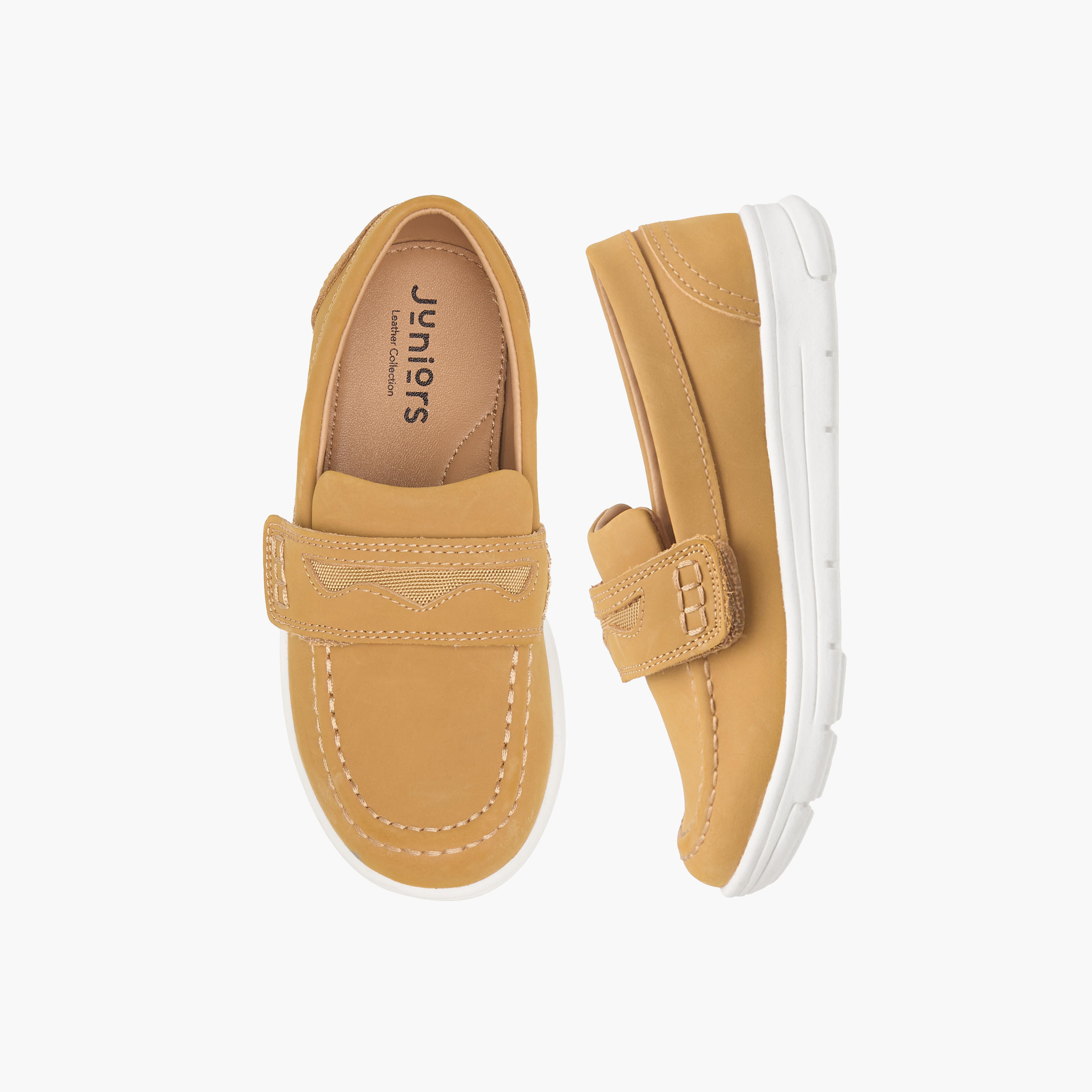 حذاء خفيف سهل الارتداء سادة من جونيورز-boys-shoes-loafers-image-1
