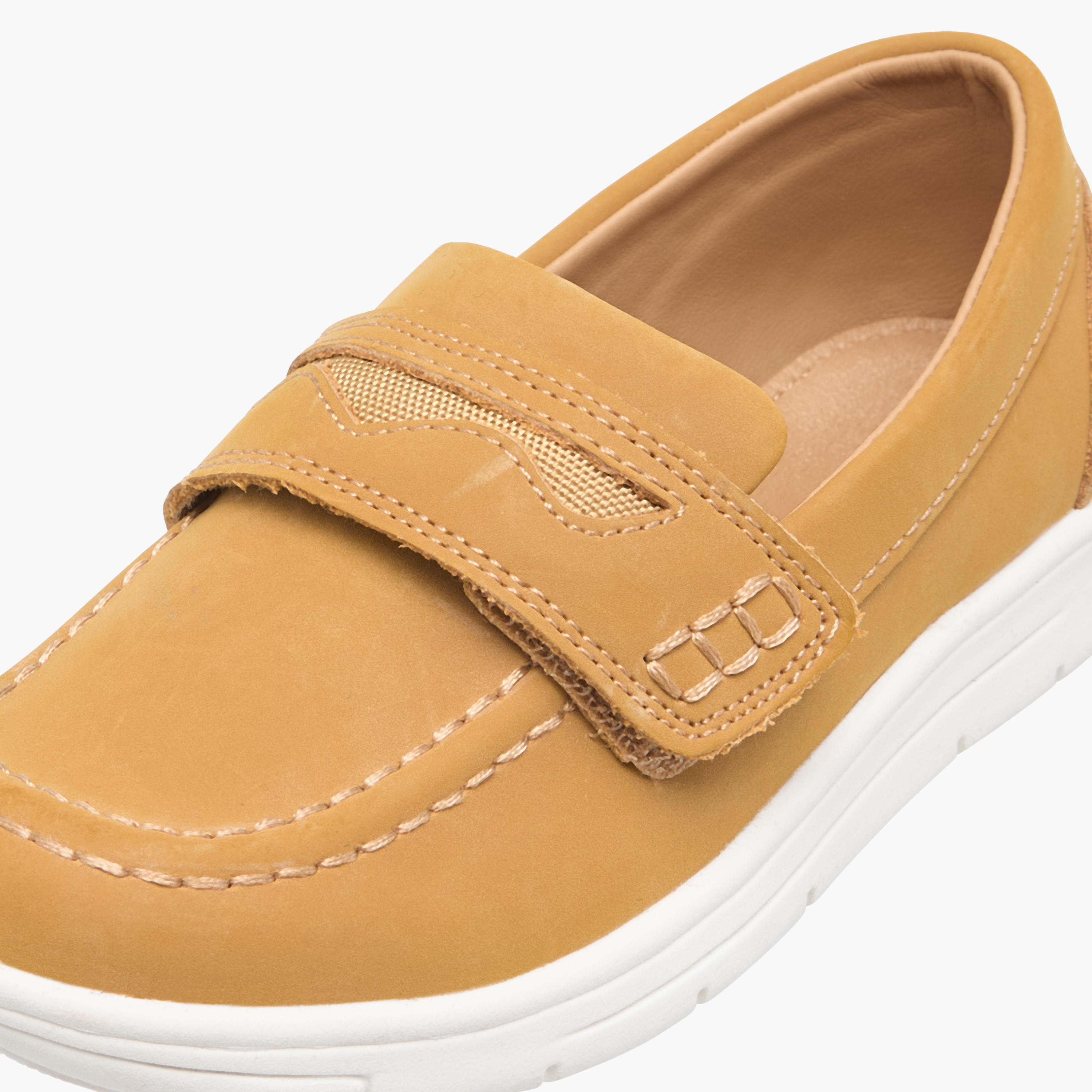 حذاء خفيف سهل الارتداء سادة من جونيورز-boys-shoes-loafers-image-4
