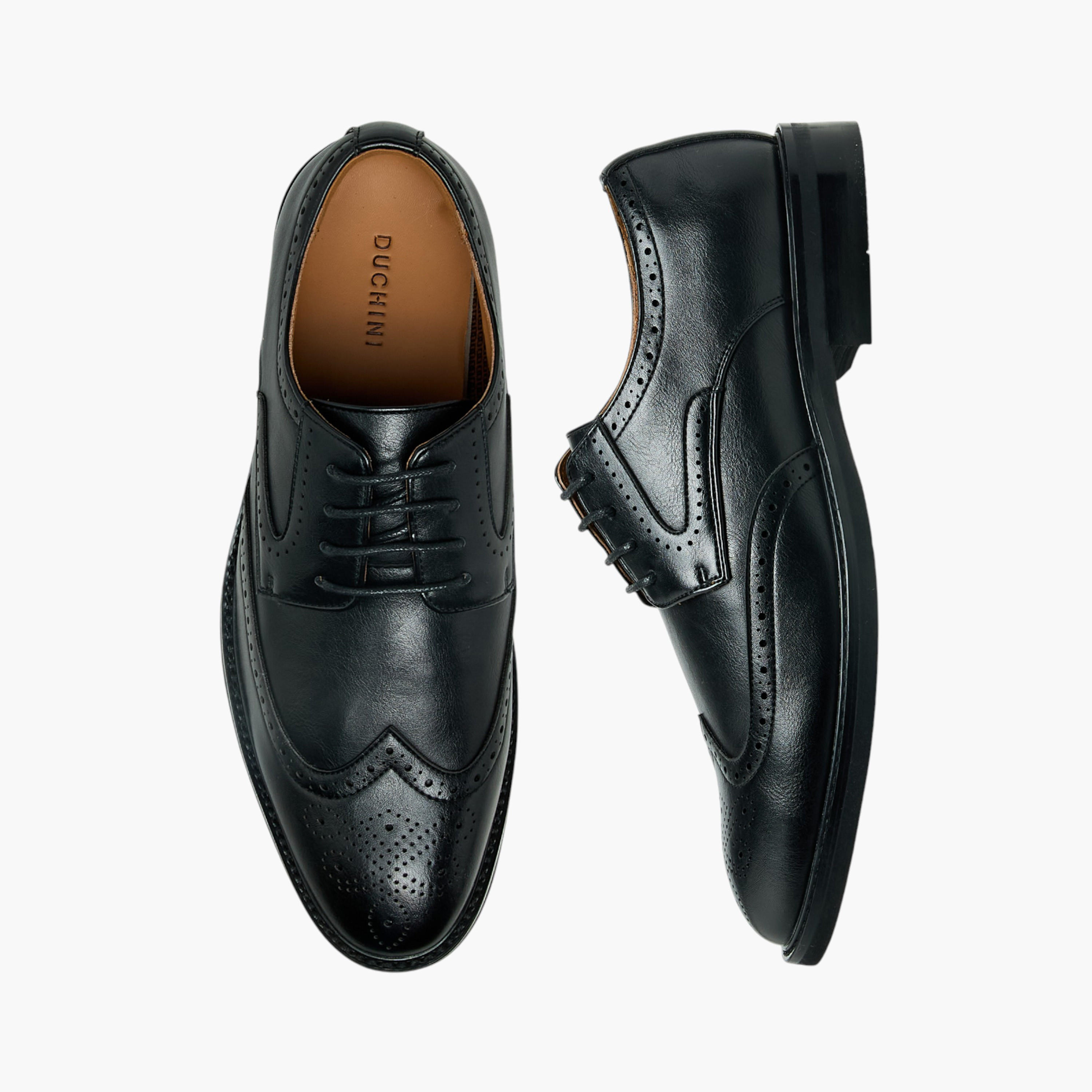 Duchini Men Lace-Up Derby Shoes-men-shoes-formalshoes-image-1